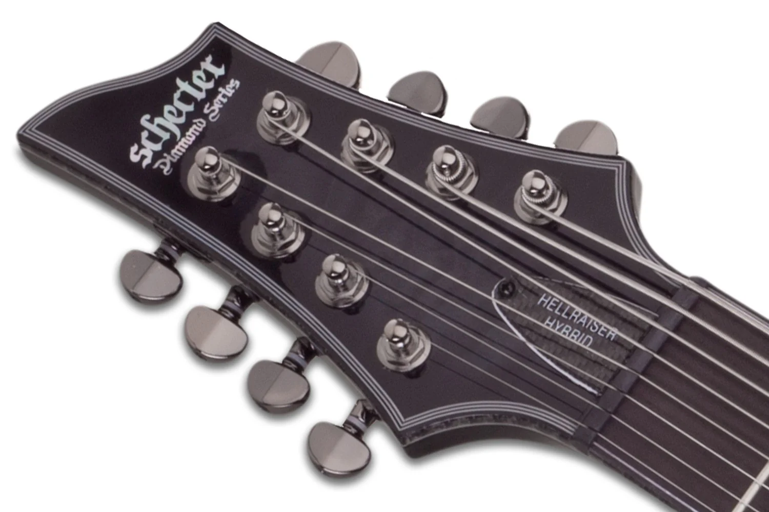 Schecter Hellraiser Hybrid C-8 Left-Handed Electric Guitar - Trans Black Burst - Image 5