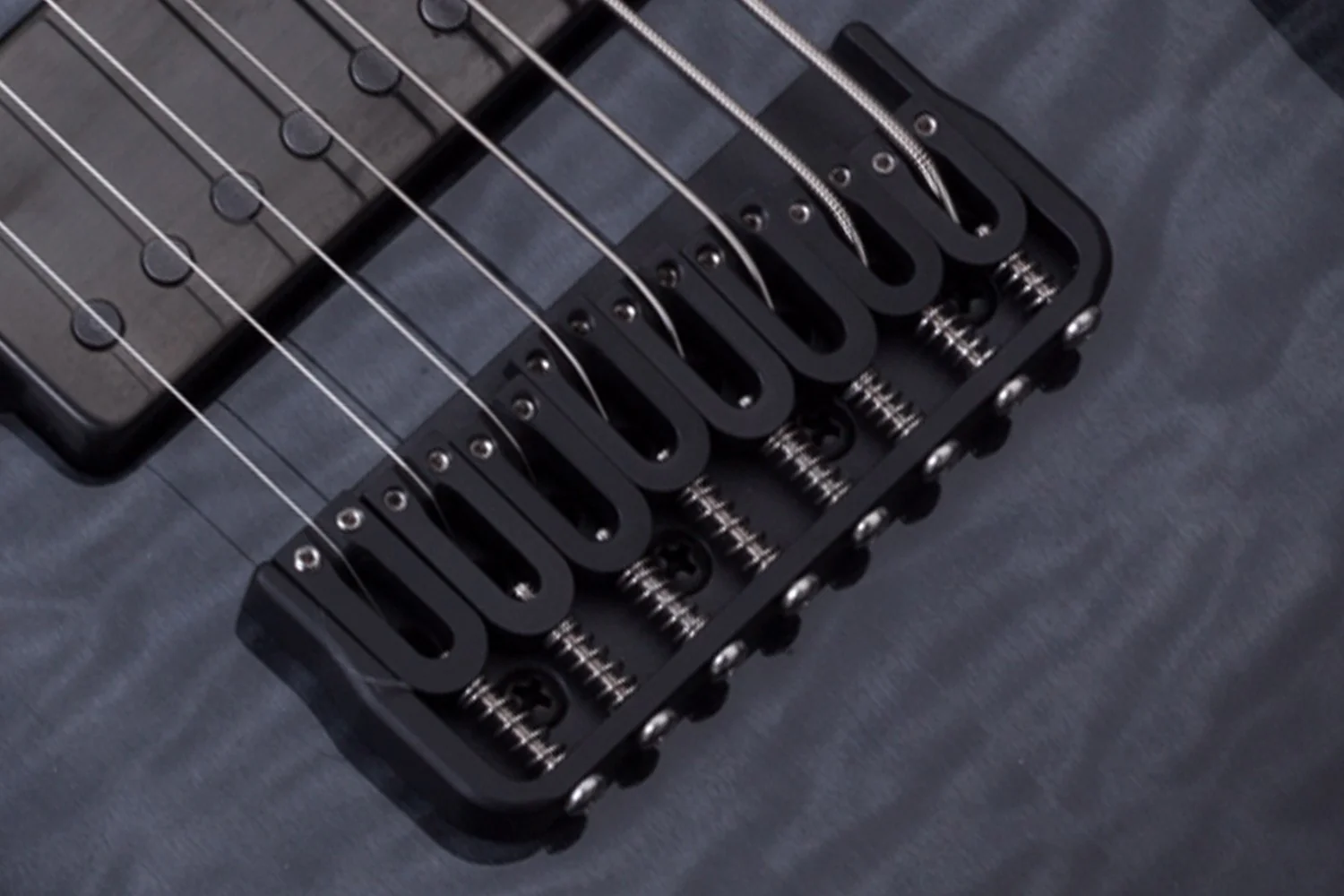 Schecter Hellraiser Hybrid C-8 Left-Handed Electric Guitar - Trans Black Burst - Image 6