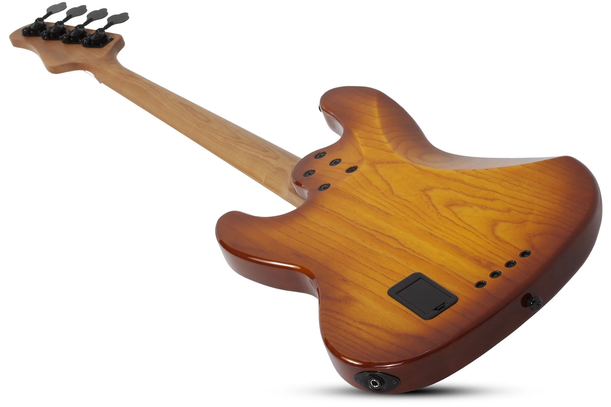 Schecter J-4 Exotic Electric Bass Guitar - Faded Vintage Sunburst - Image 9