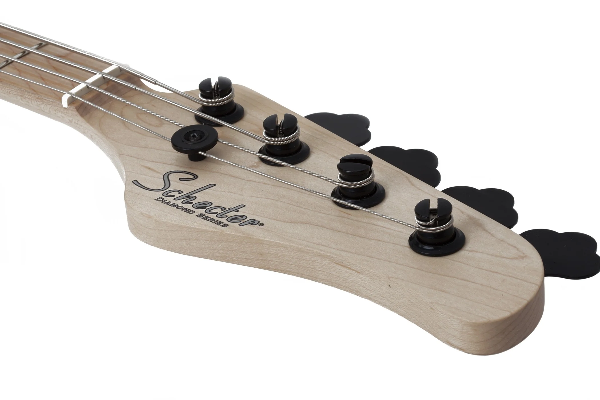Schecter J-4 Maple FB Left-Handed Electric Bass Guitar - Sea Foam Green - Image 7