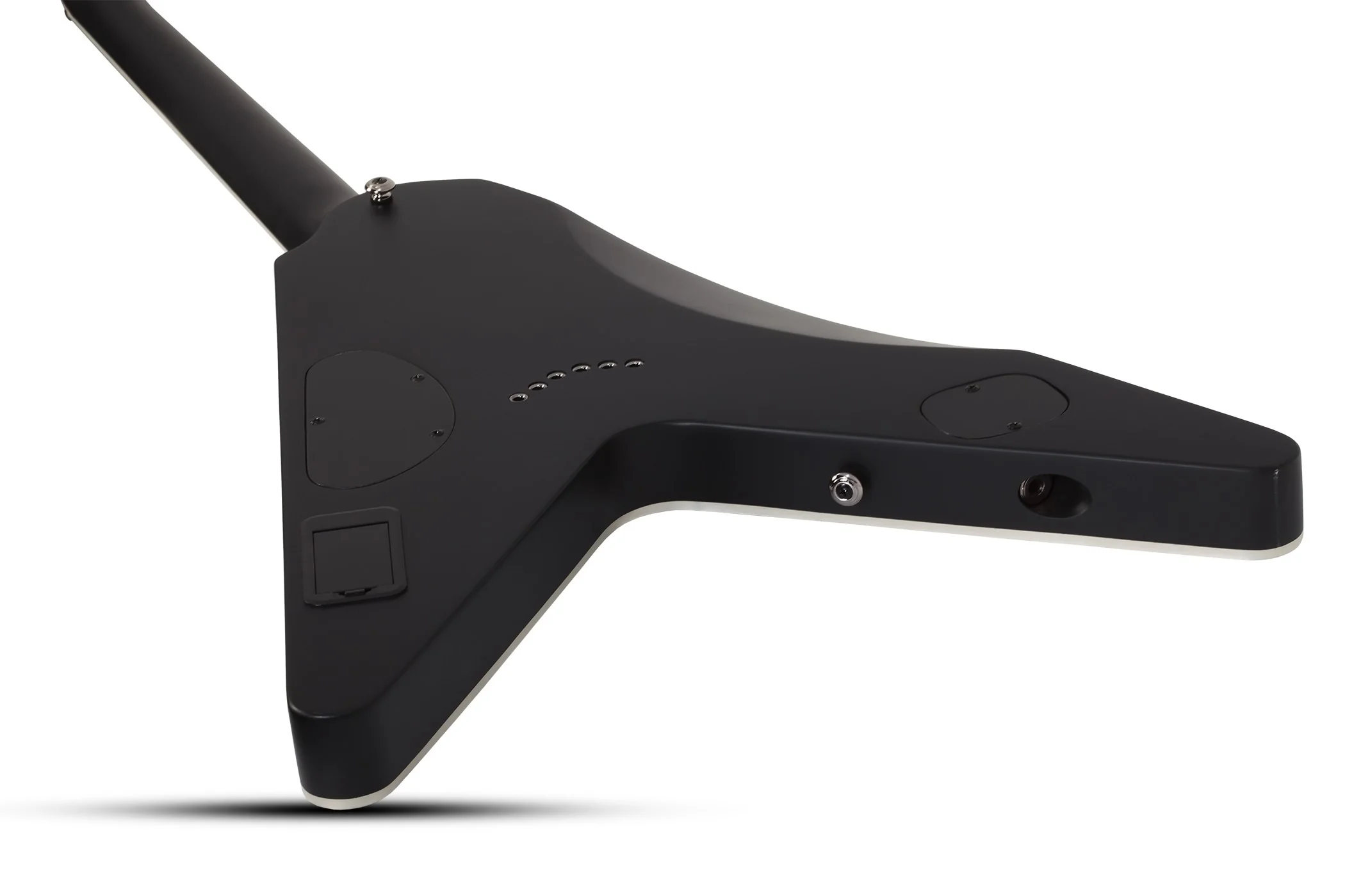 Schecter Juan Of The Dead V-1 Electric Guitar - Satin Black Reign - Image 9