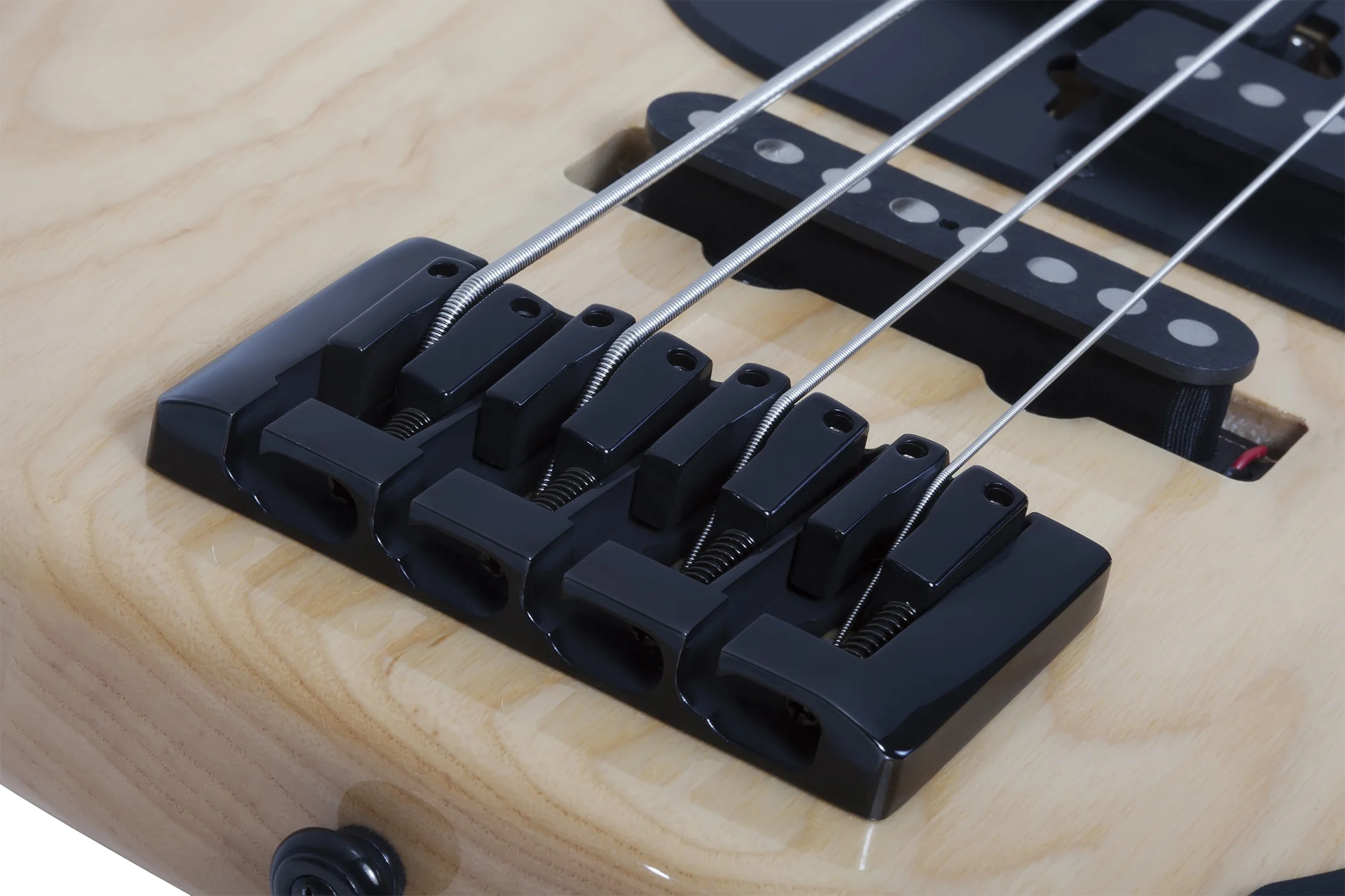 Schecter Justin Beck V Ani Electric Bass Guitar - Gloss Natural - Image 3