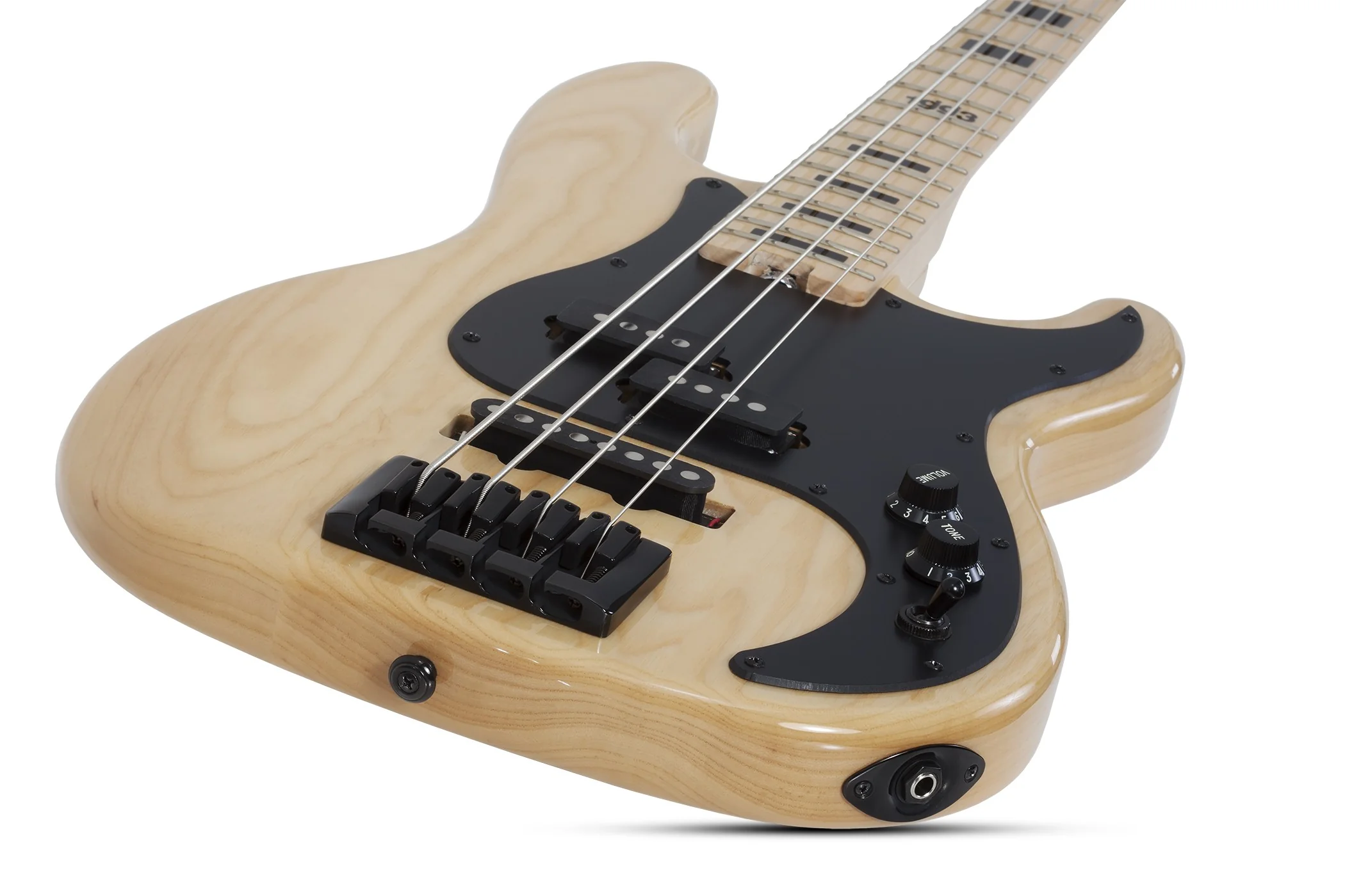 Schecter Justin Beck V Ani Electric Bass Guitar - Gloss Natural - Image 4