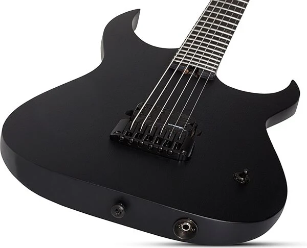 Schecter Keith Merrow KM-6 MK-III EX Signature Baritone Electric Guitar - Satin Black Open Pore - Image 5