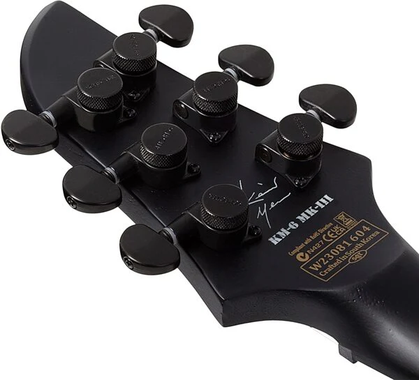 Schecter Keith Merrow KM-6 MK-III EX Signature Baritone Electric Guitar - Satin Black Open Pore - Image 6