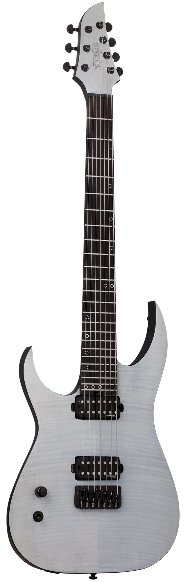 Schecter KM-7 MK-III Legacy Left-Handed Electric Guitar - Transparent White Satin - Image 2