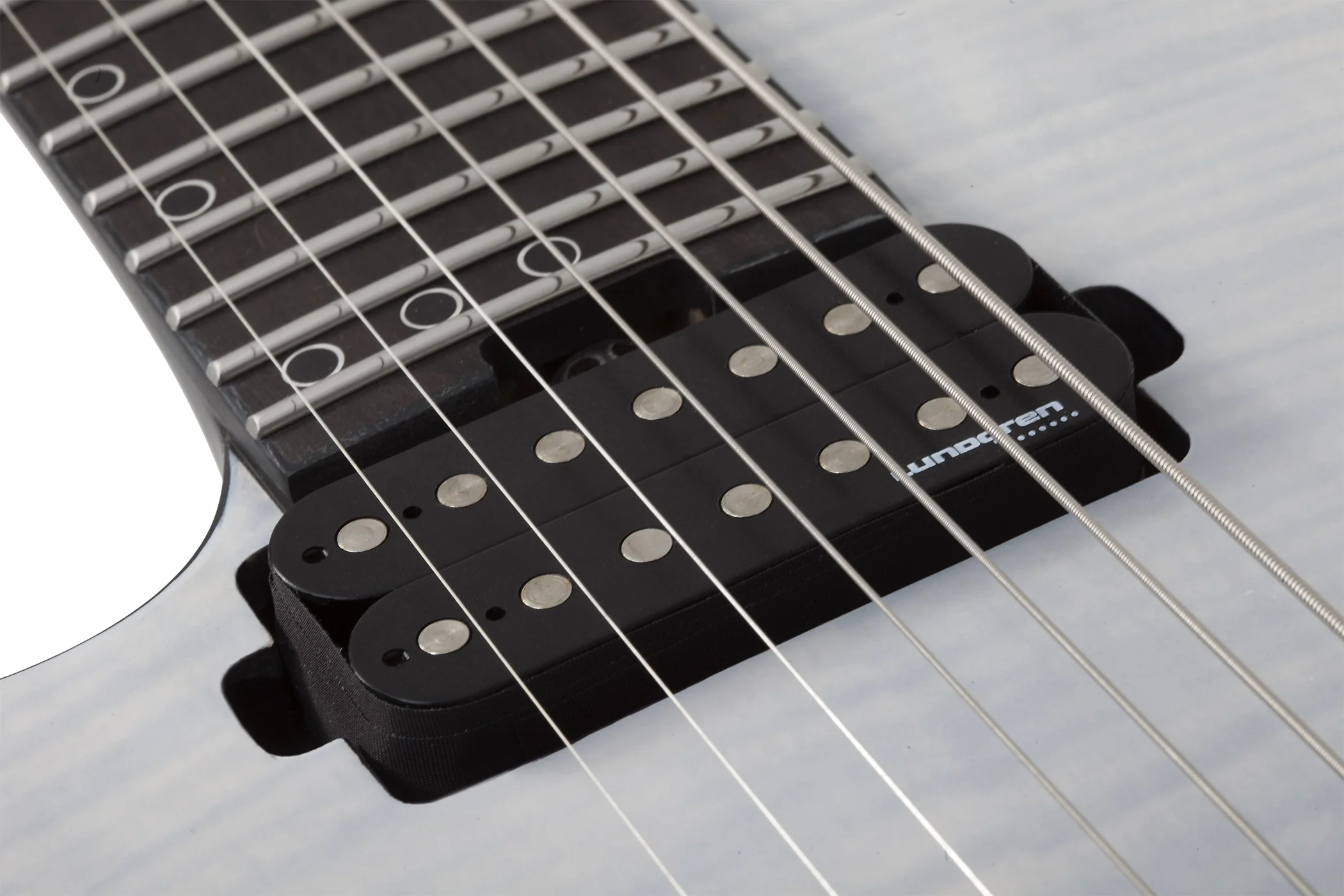 Schecter KM-7 MK-III Legacy Left-Handed Electric Guitar - Transparent White Satin - Image 4