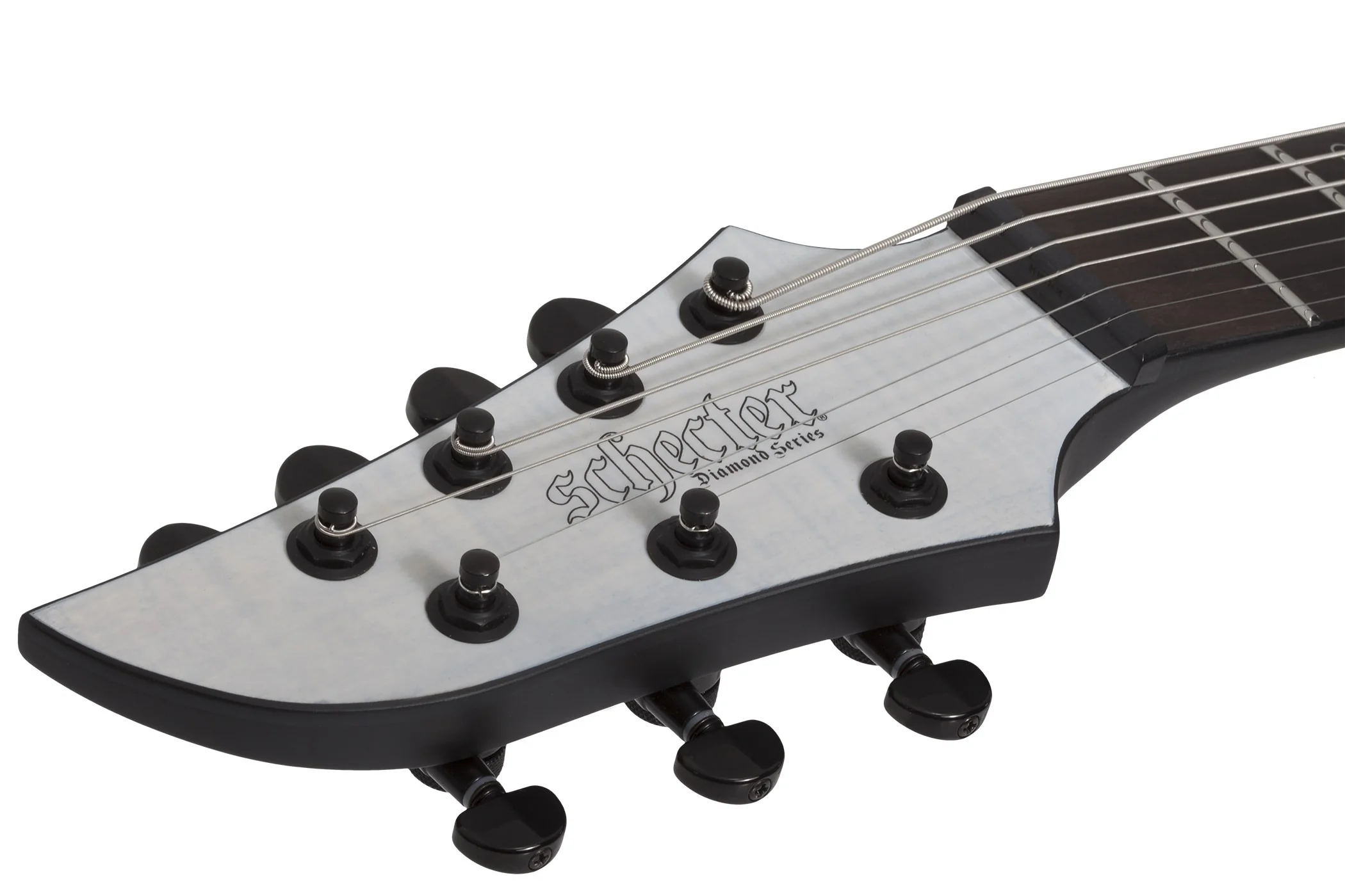 Schecter KM-7 MK-III Legacy Left-Handed Electric Guitar - Transparent White Satin - Image 6