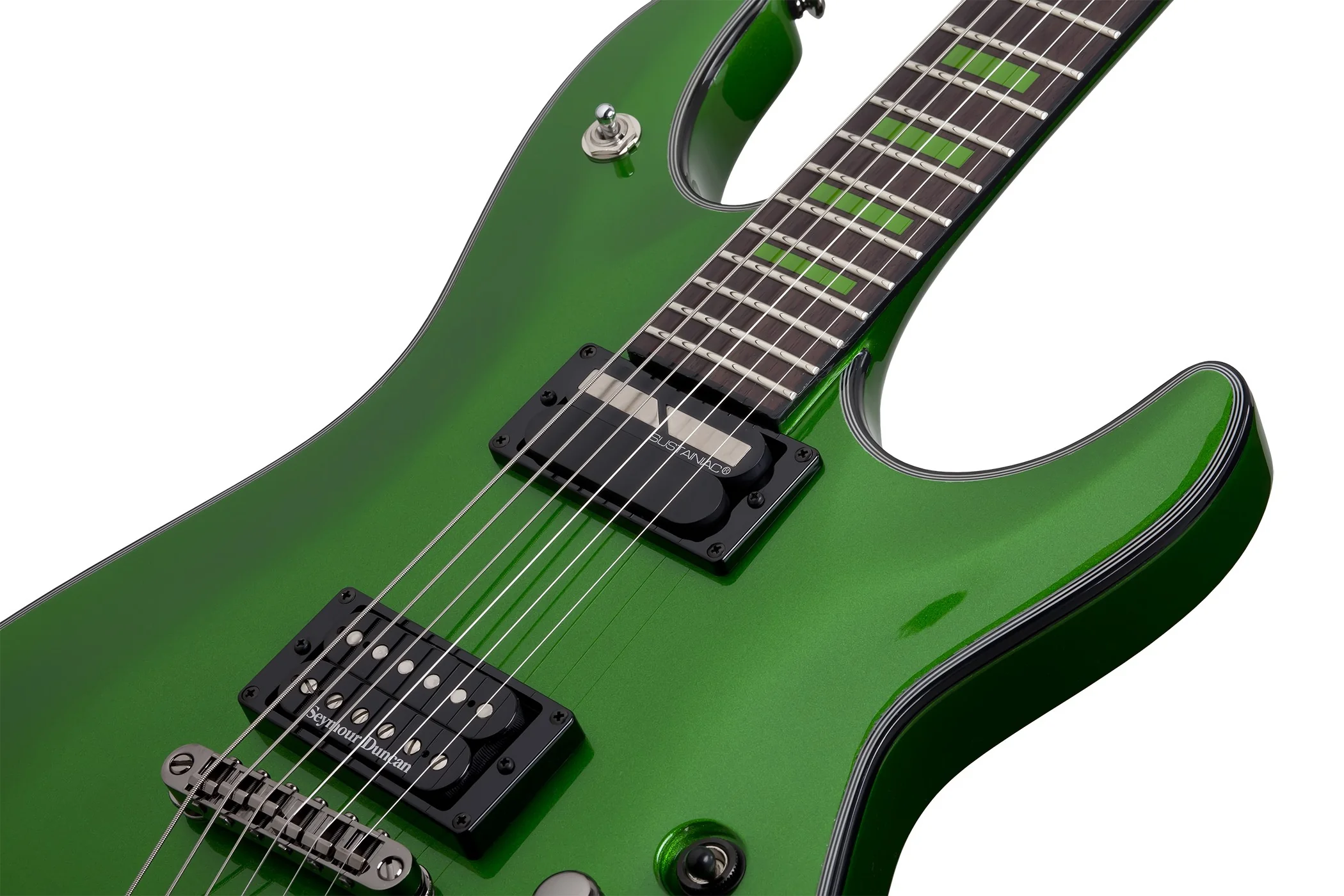 Schecter Kenny Hickey Left-Handed Electric Guitar - Steele Green - Image 6