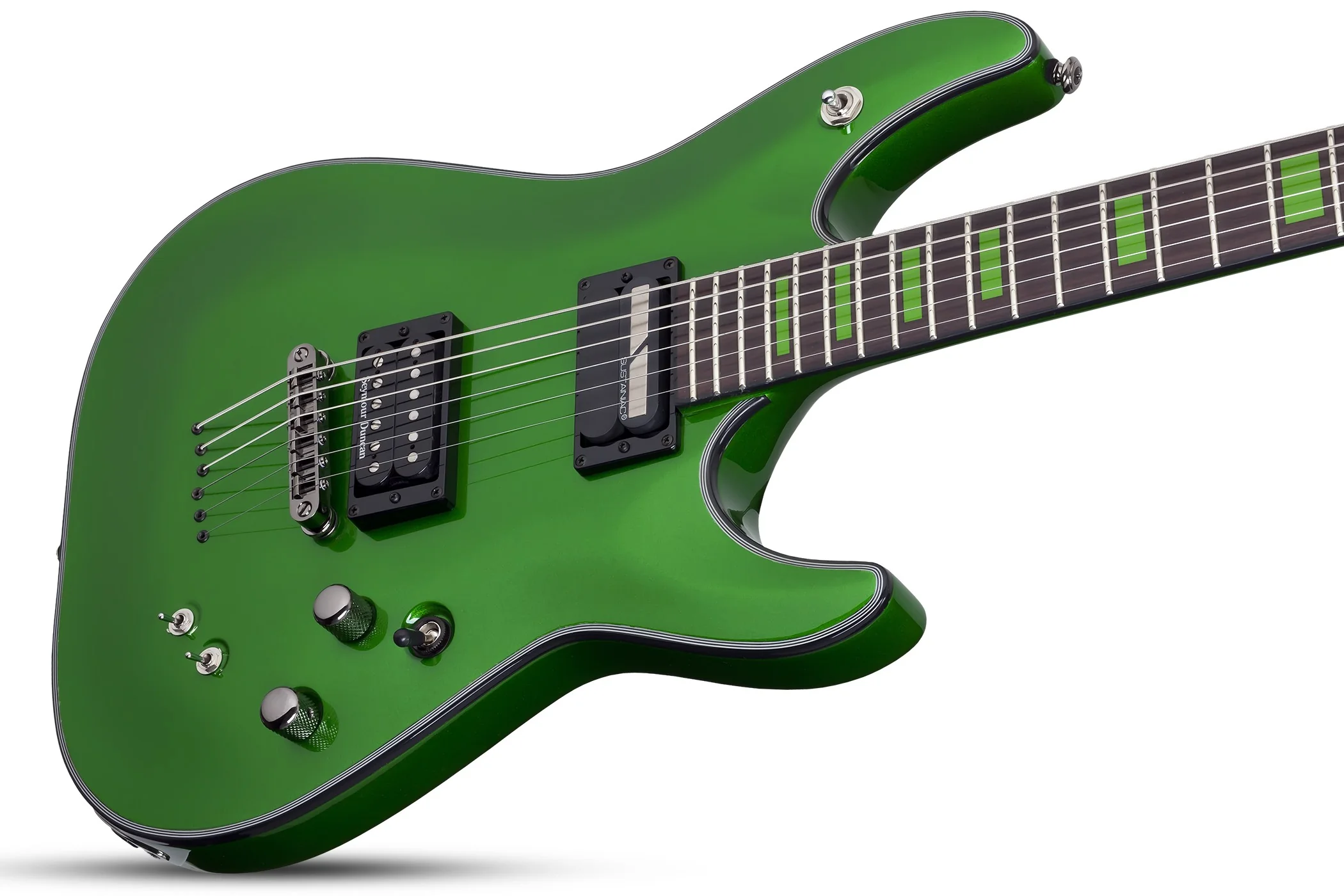 Schecter Kenny Hickey Left-Handed Electric Guitar - Steele Green - Image 7
