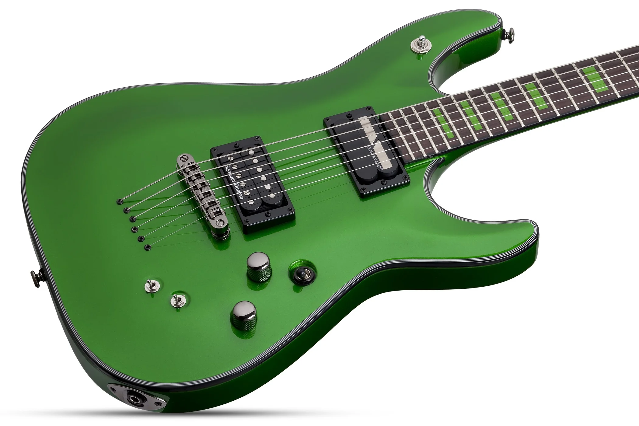 Schecter Kenny Hickey Left-Handed Electric Guitar - Steele Green - Image 9