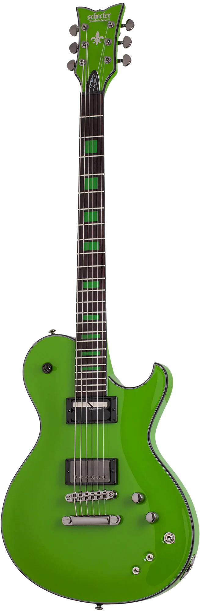 Schecter Kenny Hickey Solo-6 Ex Electric Guitar - Steele Green - Image 2