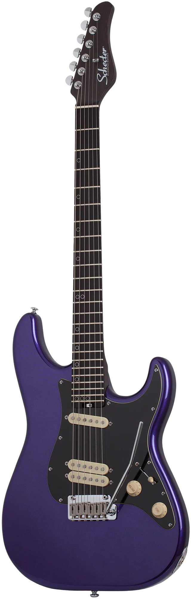 Schecter MV-6 Electric Guitar - Metallic Purple - Image 2