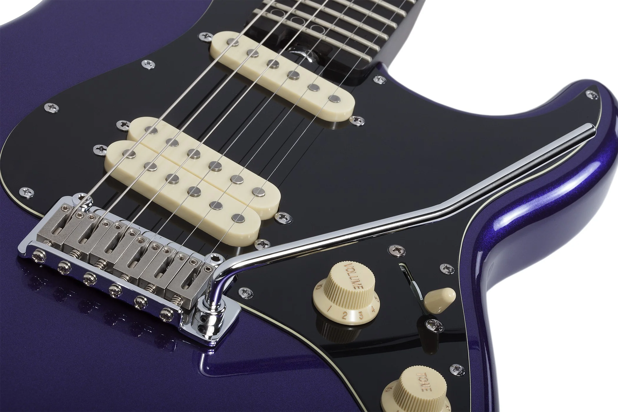 Schecter MV-6 Electric Guitar - Metallic Purple - Image 4