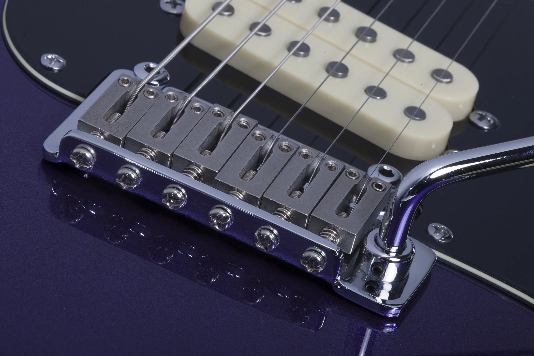 Schecter MV-6 Electric Guitar - Metallic Purple - Image 5