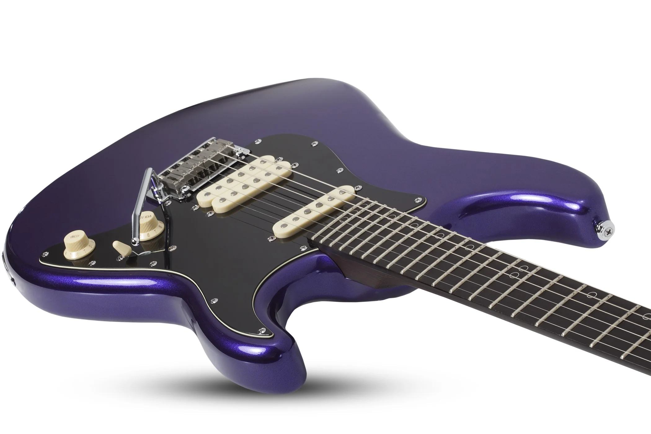 Schecter MV-6 Electric Guitar - Metallic Purple - Image 7
