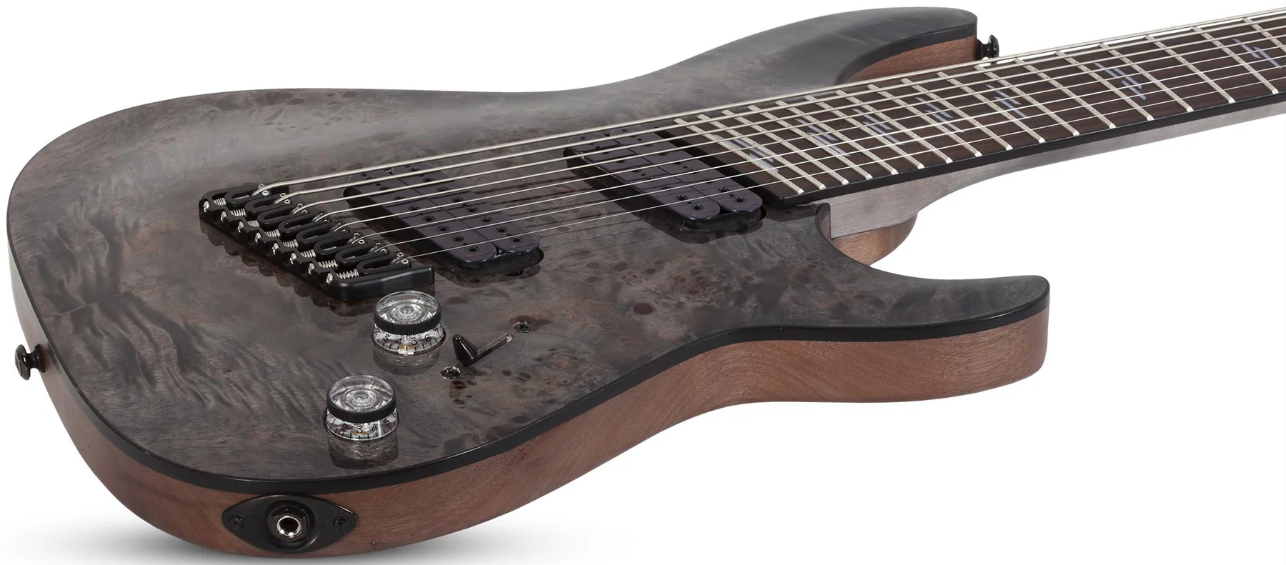 Schecter Omen Elite-8 MS Electric Guitar - Charcoal - Image 3