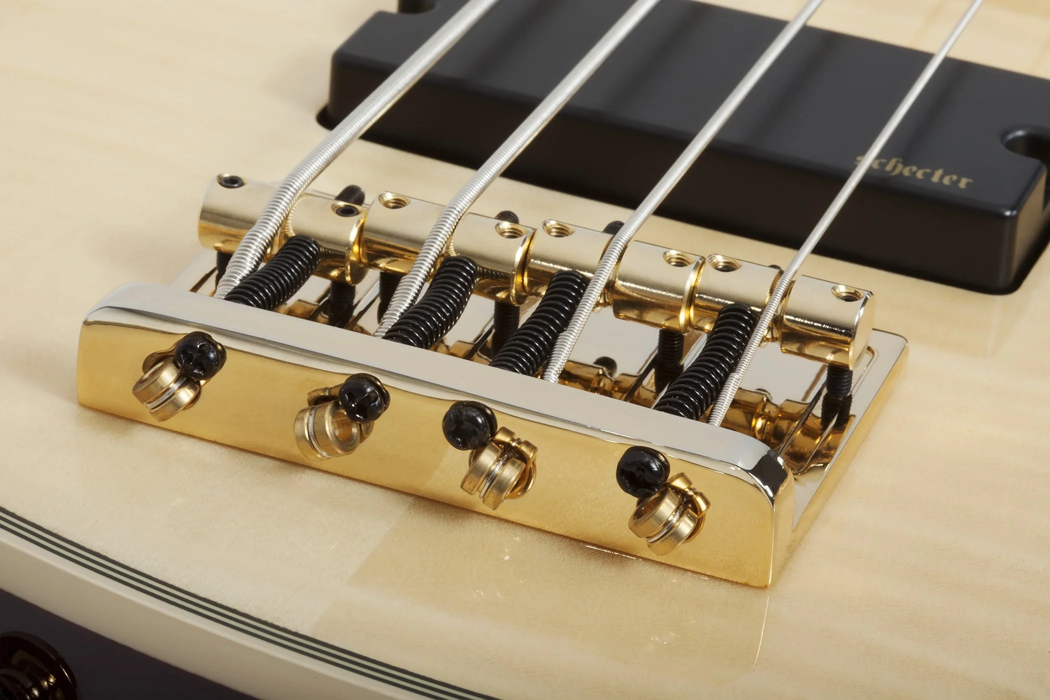 Schecter Omen Extreme-4 Electric Bass Guitar - Gloss Natural - Image 3
