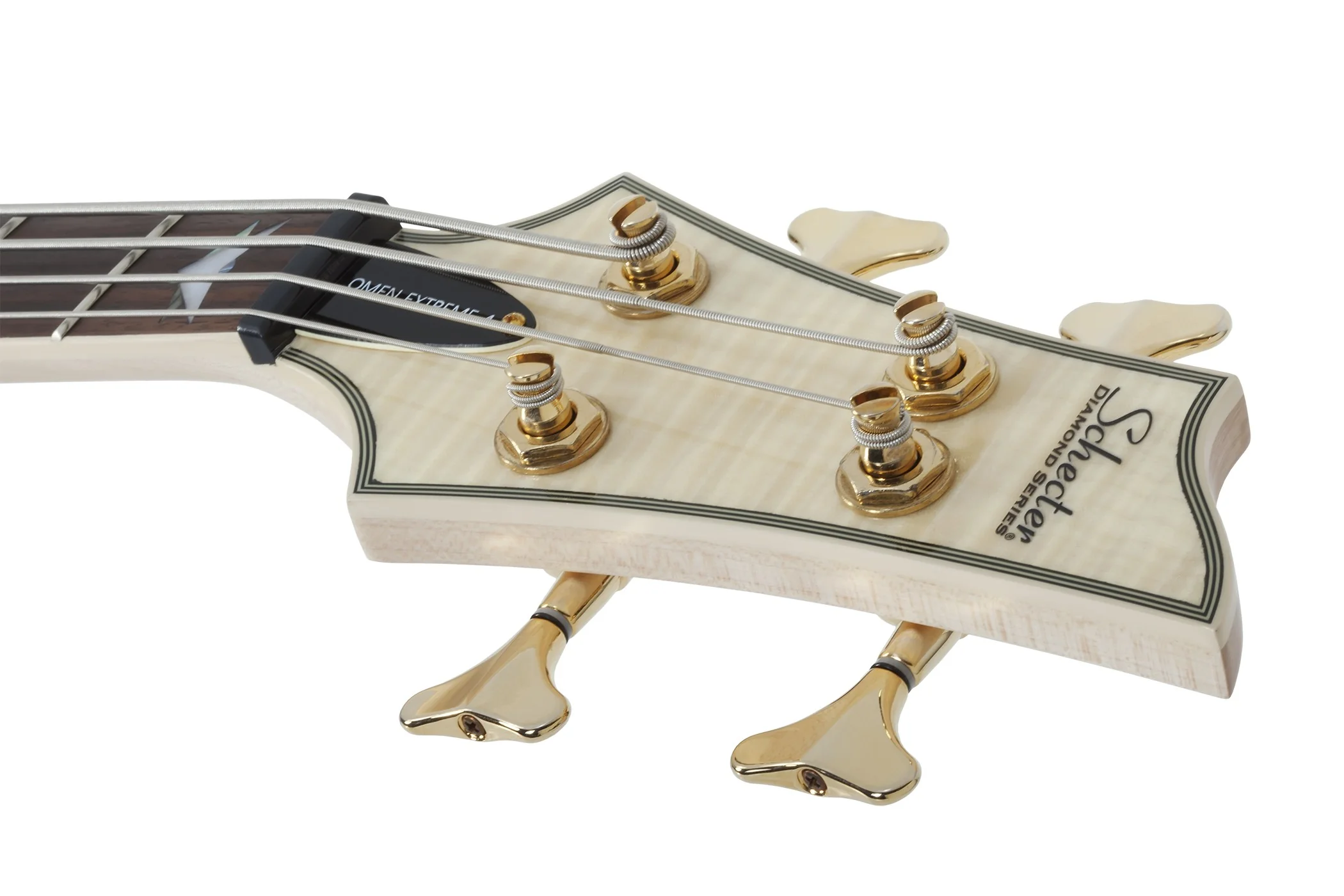Schecter Omen Extreme-4 Electric Bass Guitar - Gloss Natural - Image 8