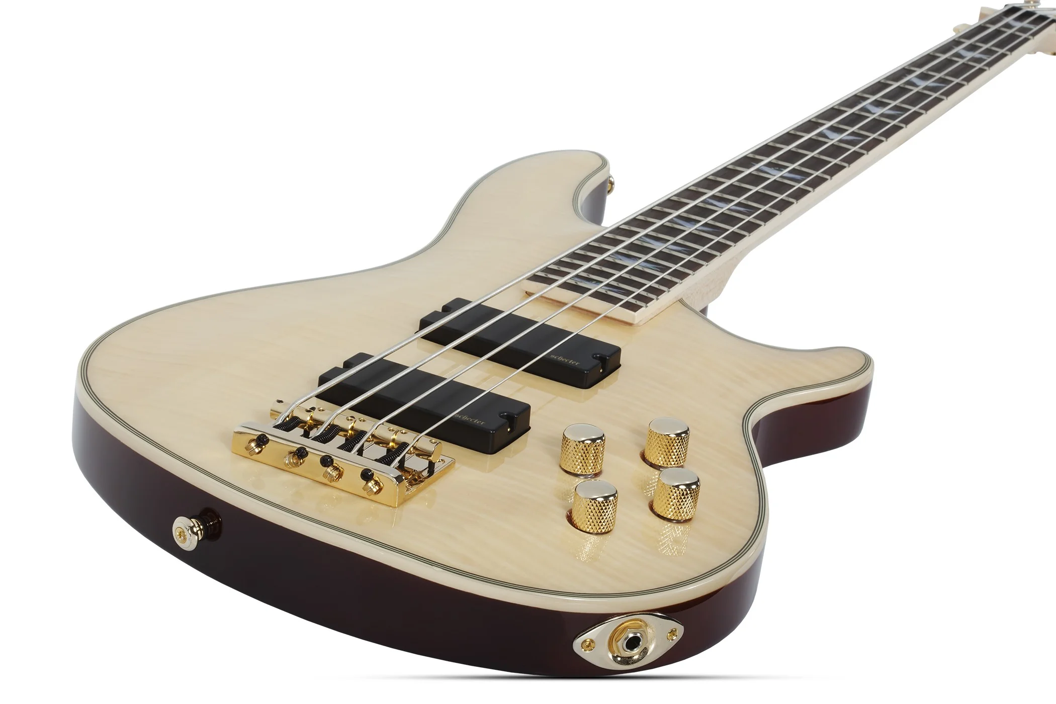 Schecter Omen Extreme-4 Electric Bass Guitar - Gloss Natural - Image 9