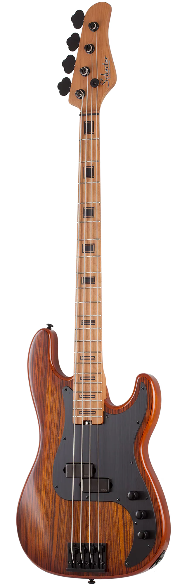 Schecter P-4 Exotic Electric Bass Guitar - Faded Vintage Sunburst - Image 2
