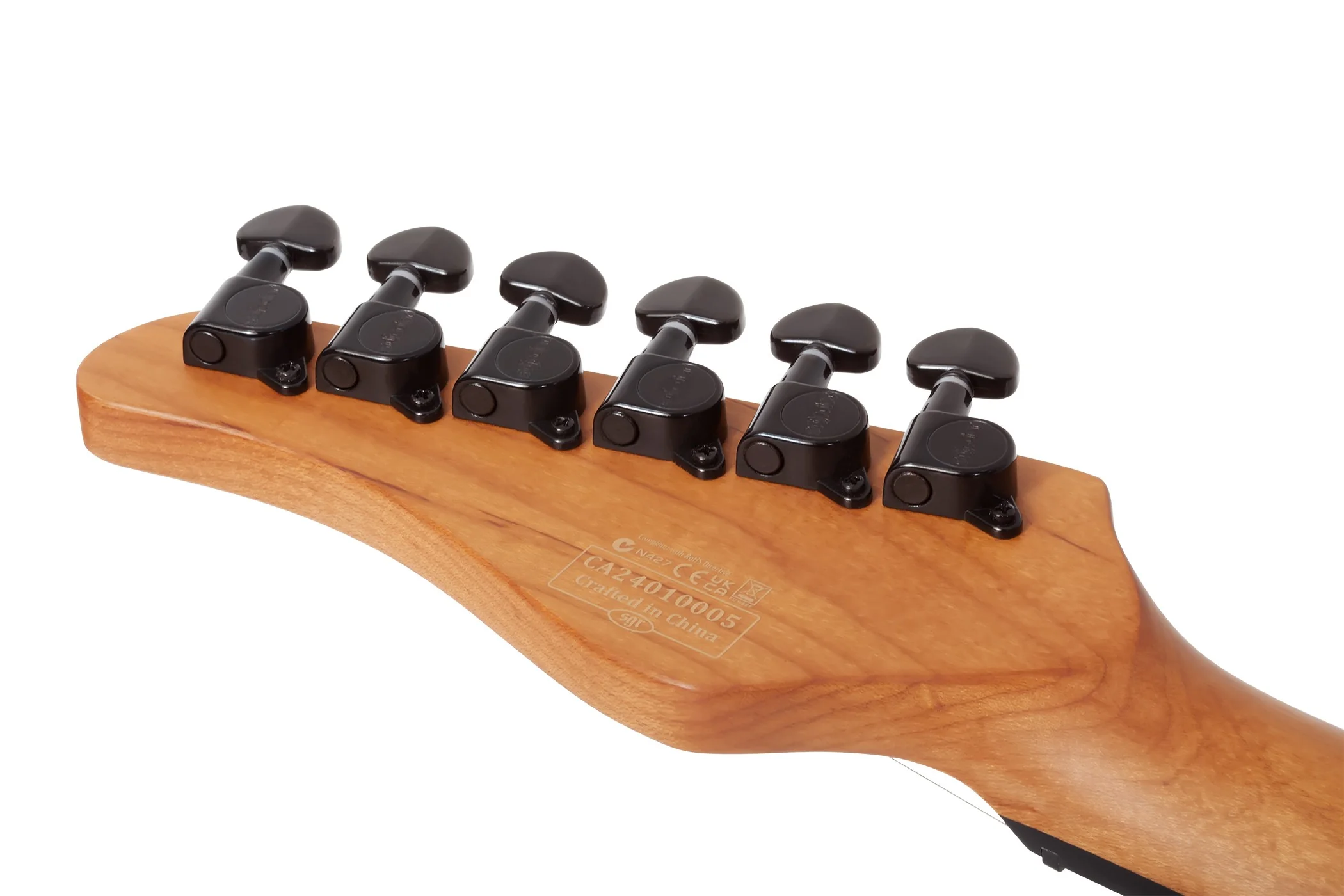 Schecter PT Standard Electric Guitar - Black Fade Burst Burl - Image 8