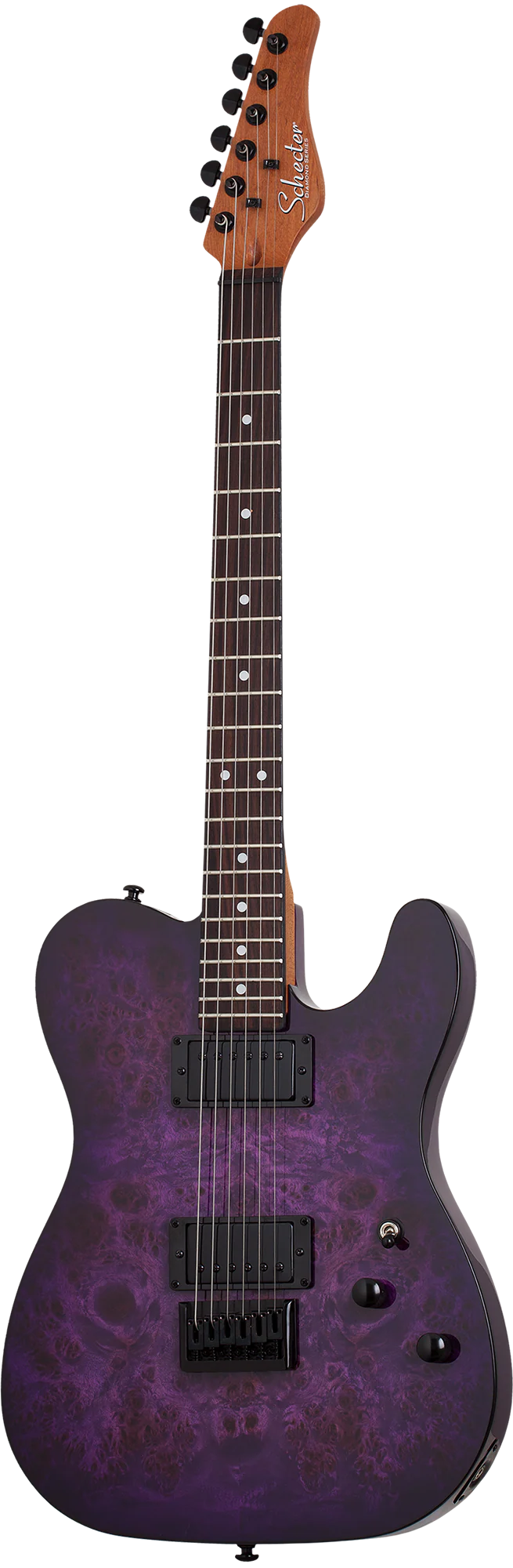 Schecter PT Standard Electric Guitar - Purple Burst Burl - Image 2