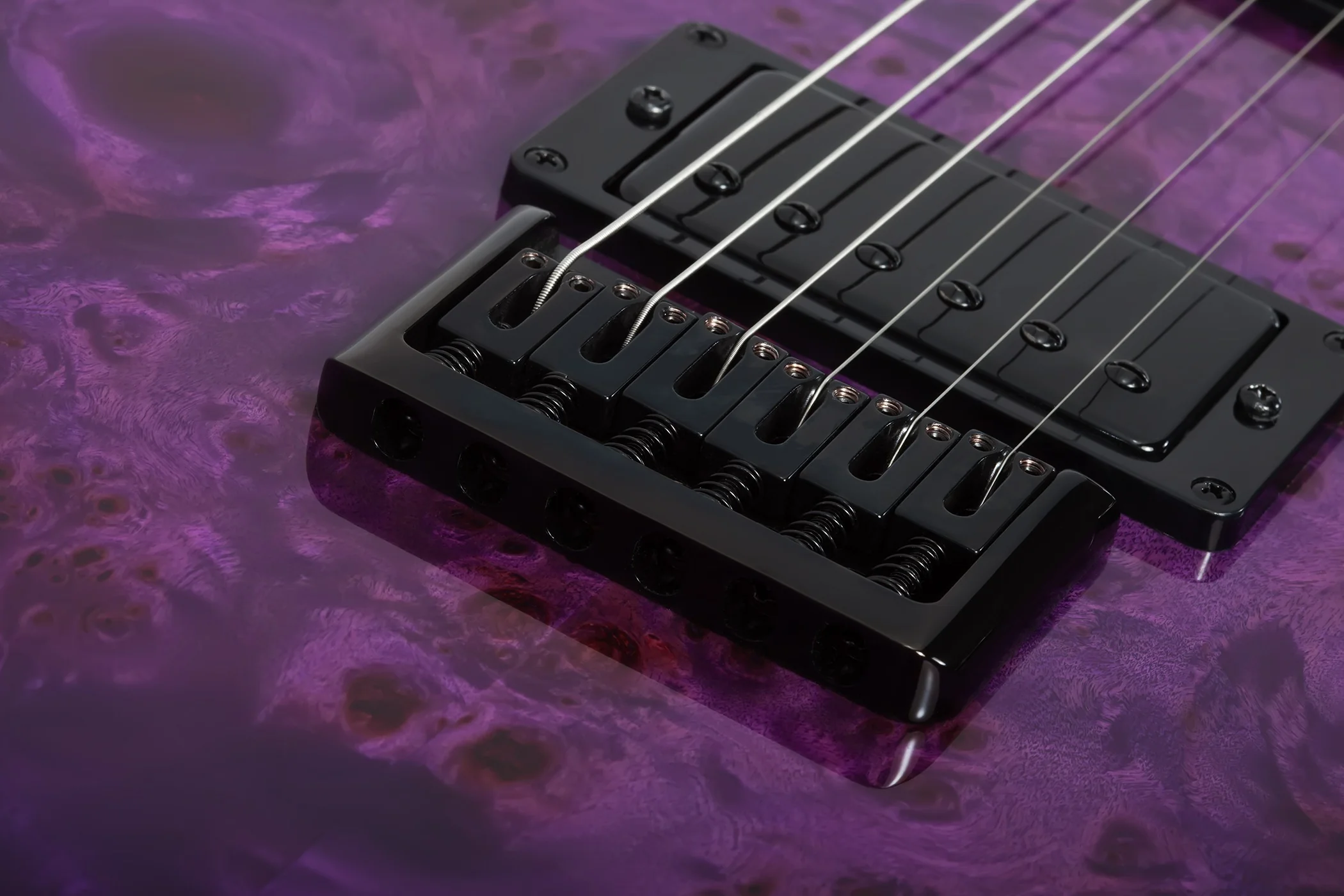Schecter PT Standard Electric Guitar - Purple Burst Burl - Image 3