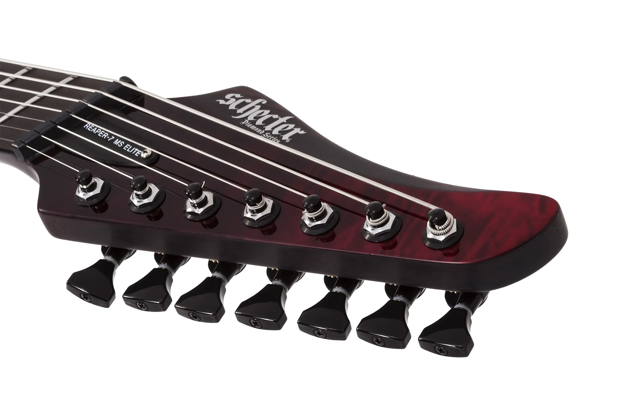 Schecter Reaper-7 Elite MS Left-Handed Electric Guitar - Bloodburst - Image 7