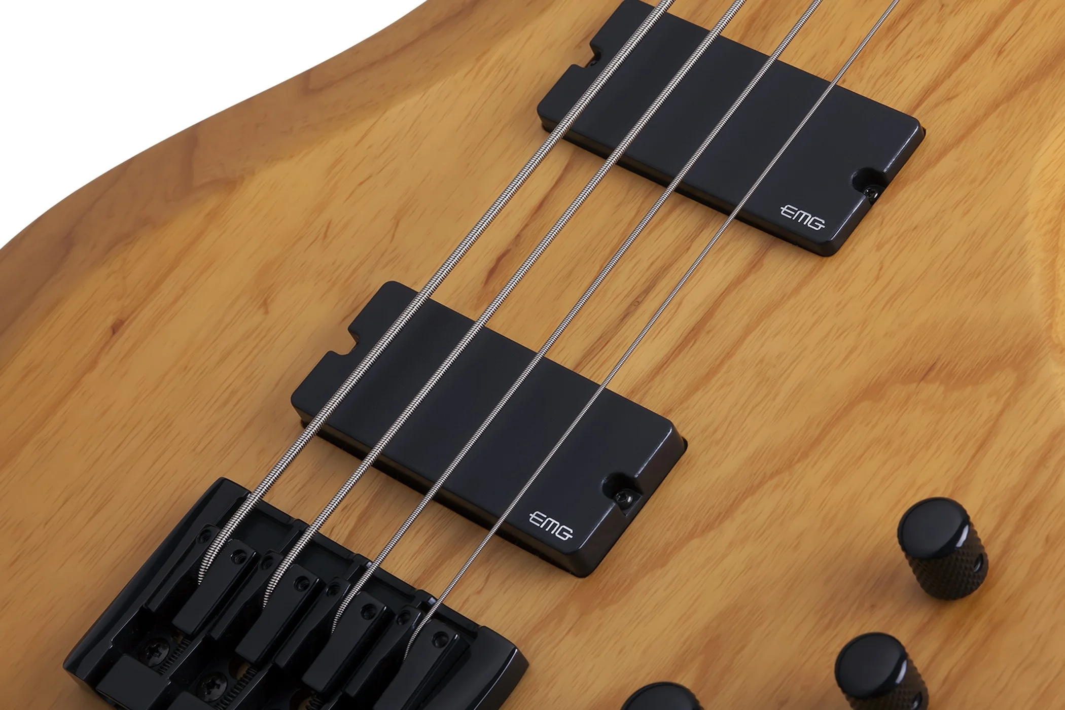 Schecter Riot Session-4 Left-Handed Electric Bass Guitar - Aged Natural Satin - Image 5