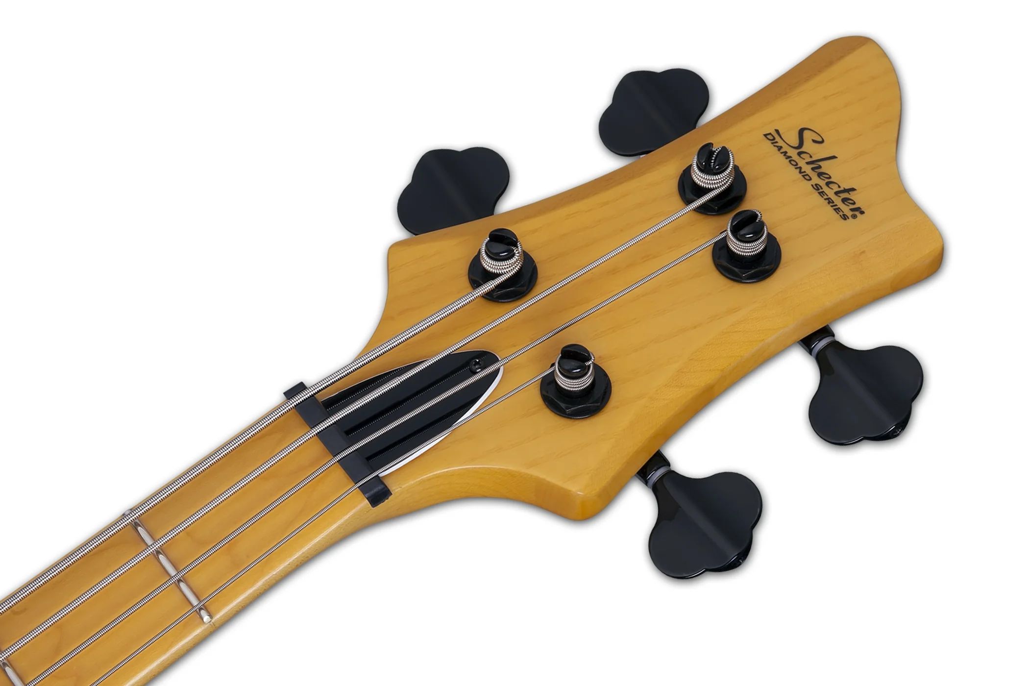 Schecter Riot Session-4 Left-Handed Electric Bass Guitar - Aged Natural Satin - Image 7