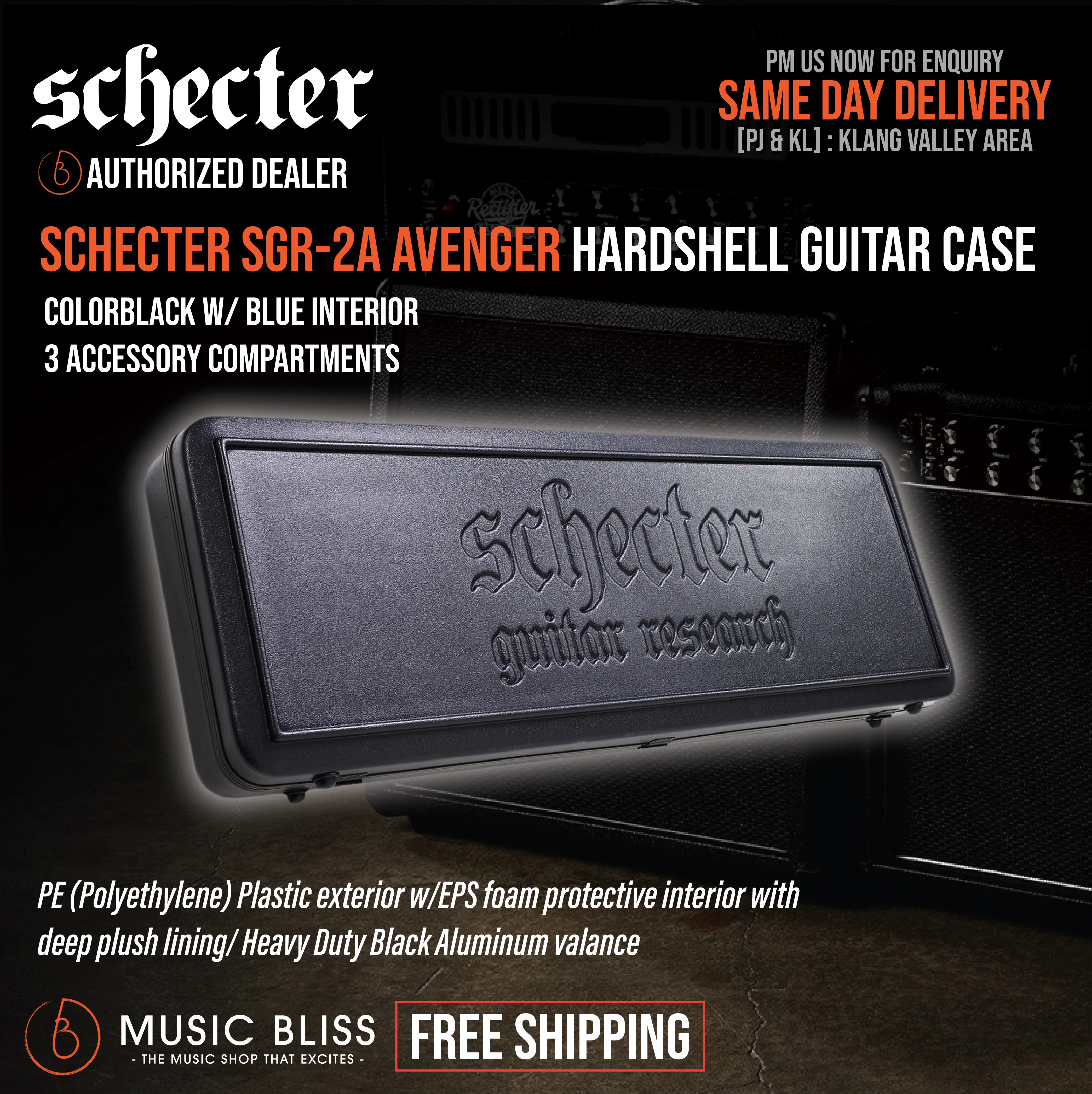 Schecter SGR-2A Avenger Hardshell Guitar Case