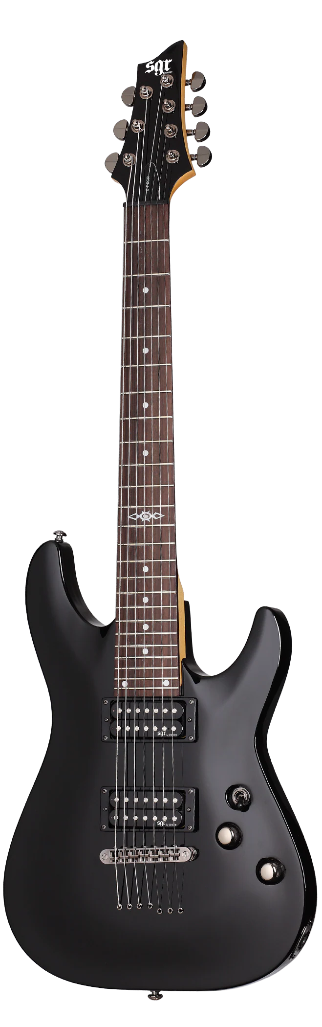 Schecter SGR C-7 Electric Guitar - Midnight Satin Black