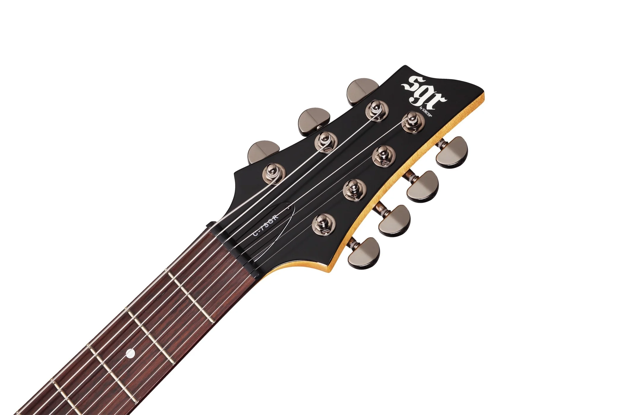 Schecter SGR C-7 Electric Guitar - Midnight Satin Black - Image 4