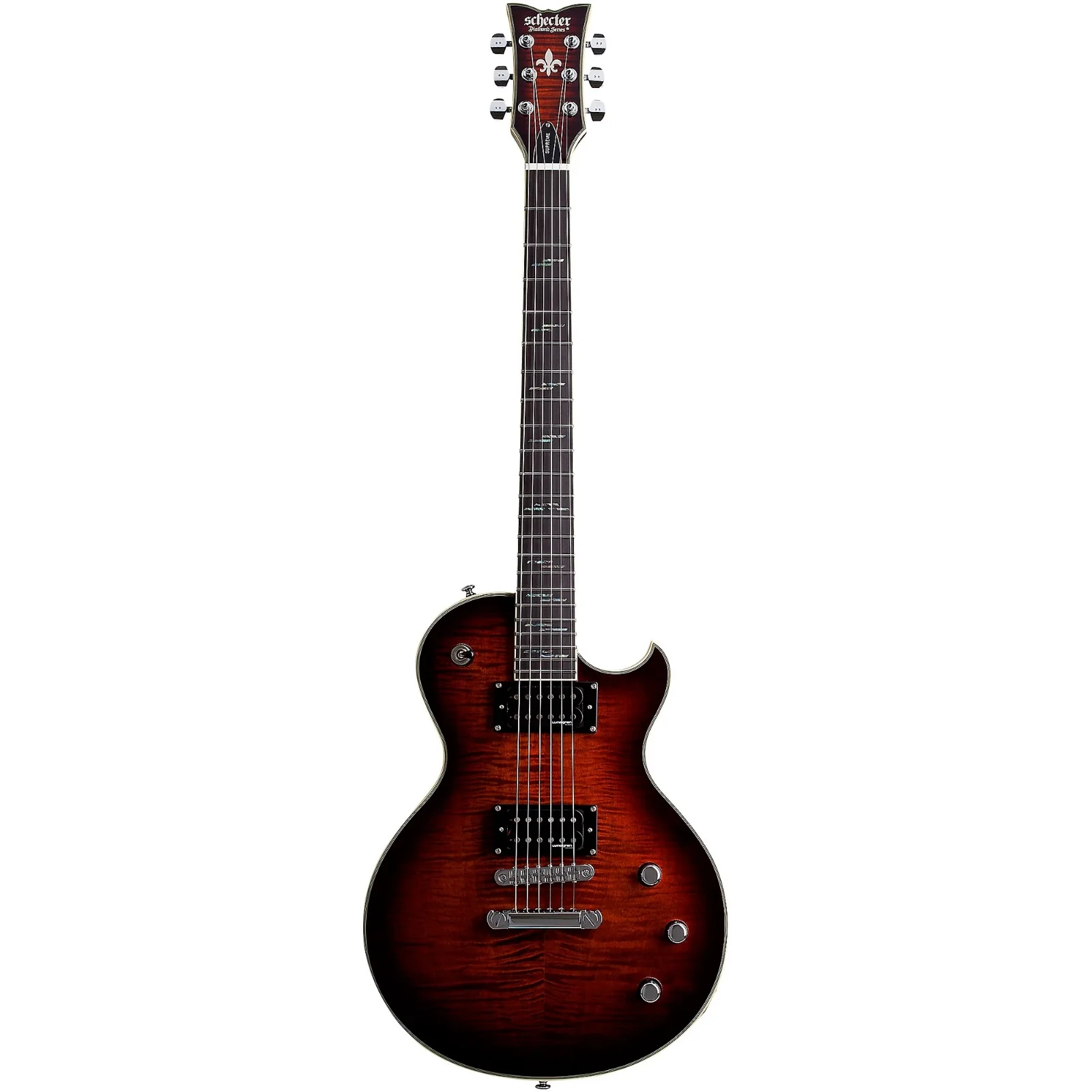 Schecter Solo-II Supreme Electric Guitar - Cat's Eye Black Burst - Image 3