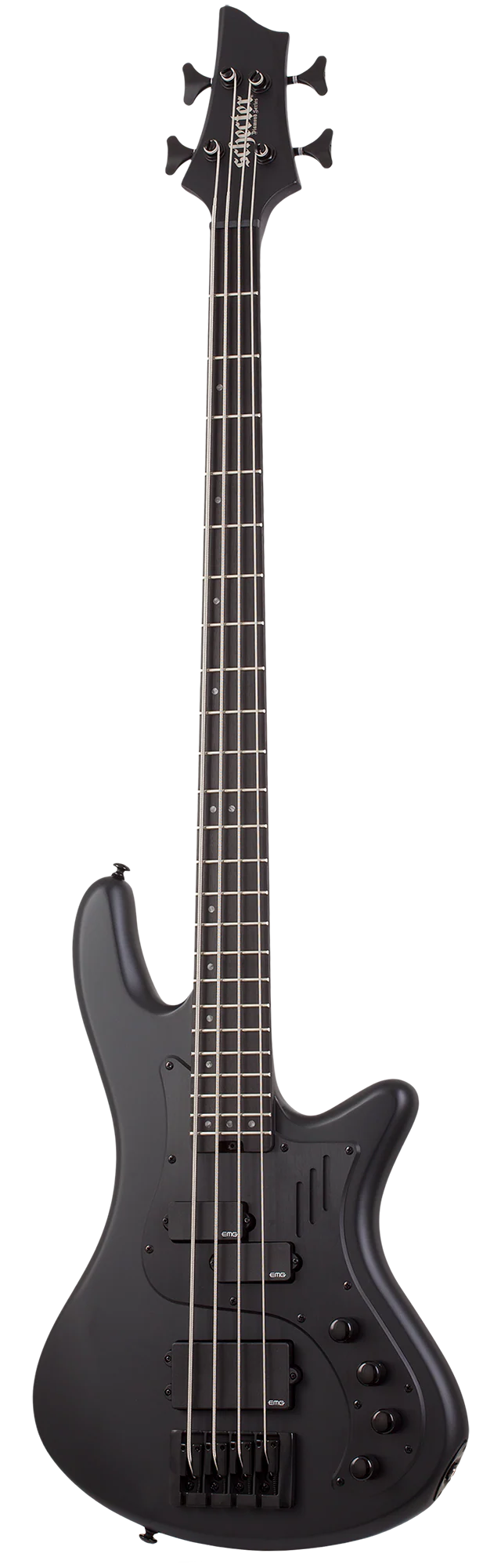 Schecter Stiletto-4 Stealth Pro Ex Electric Bass Guitar - Satin Black - Image 2