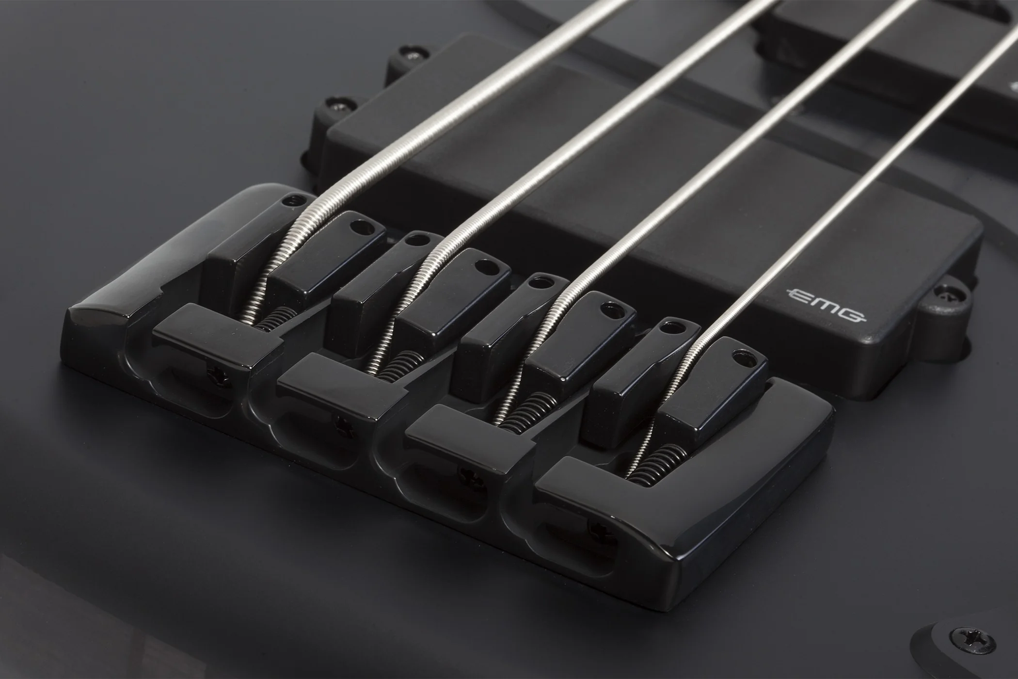 Schecter Stiletto-4 Stealth Pro Ex Electric Bass Guitar - Satin Black - Image 5
