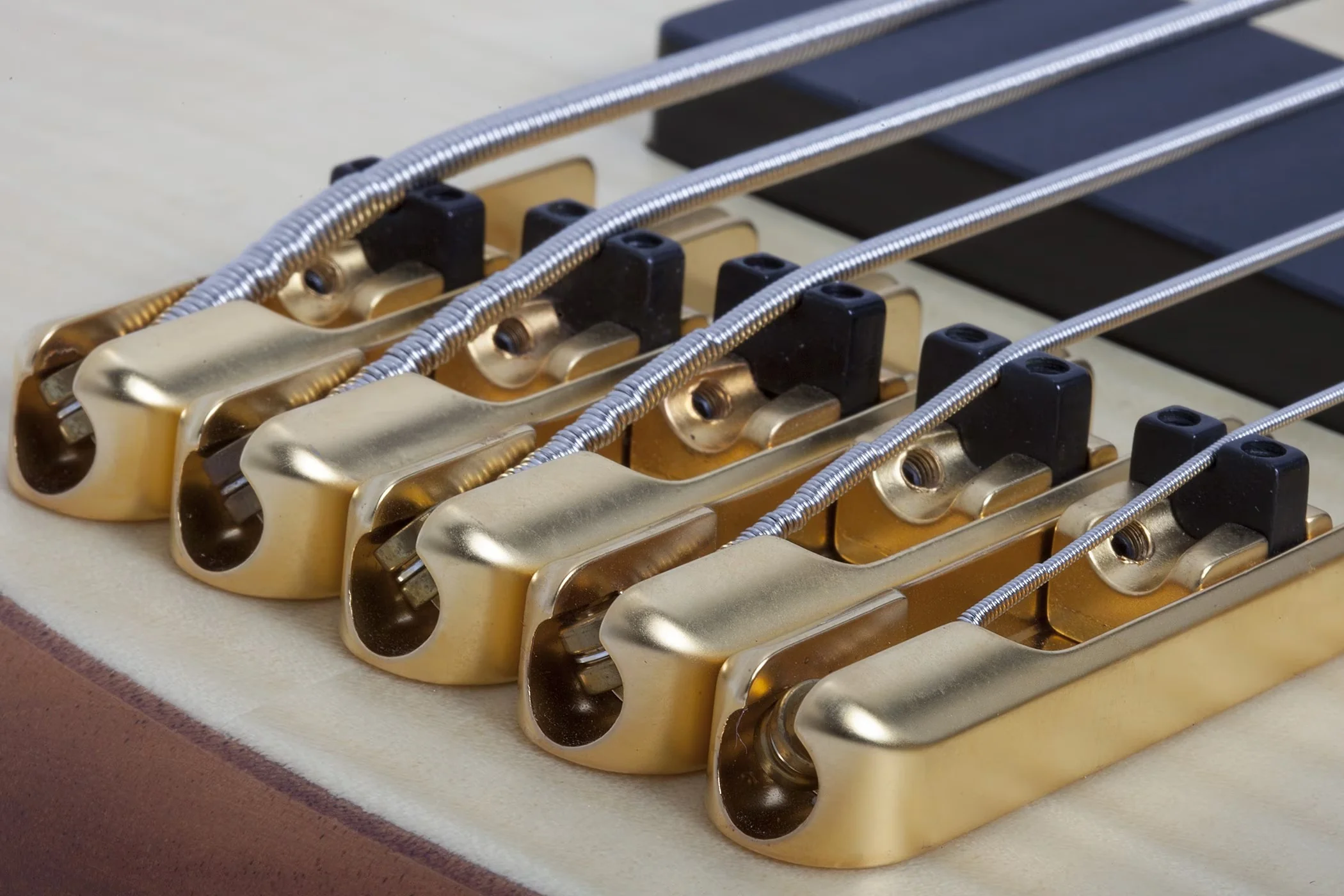 Schecter Stiletto Custom-5 Electric Bass Guitar - Natural Satin - Image 5
