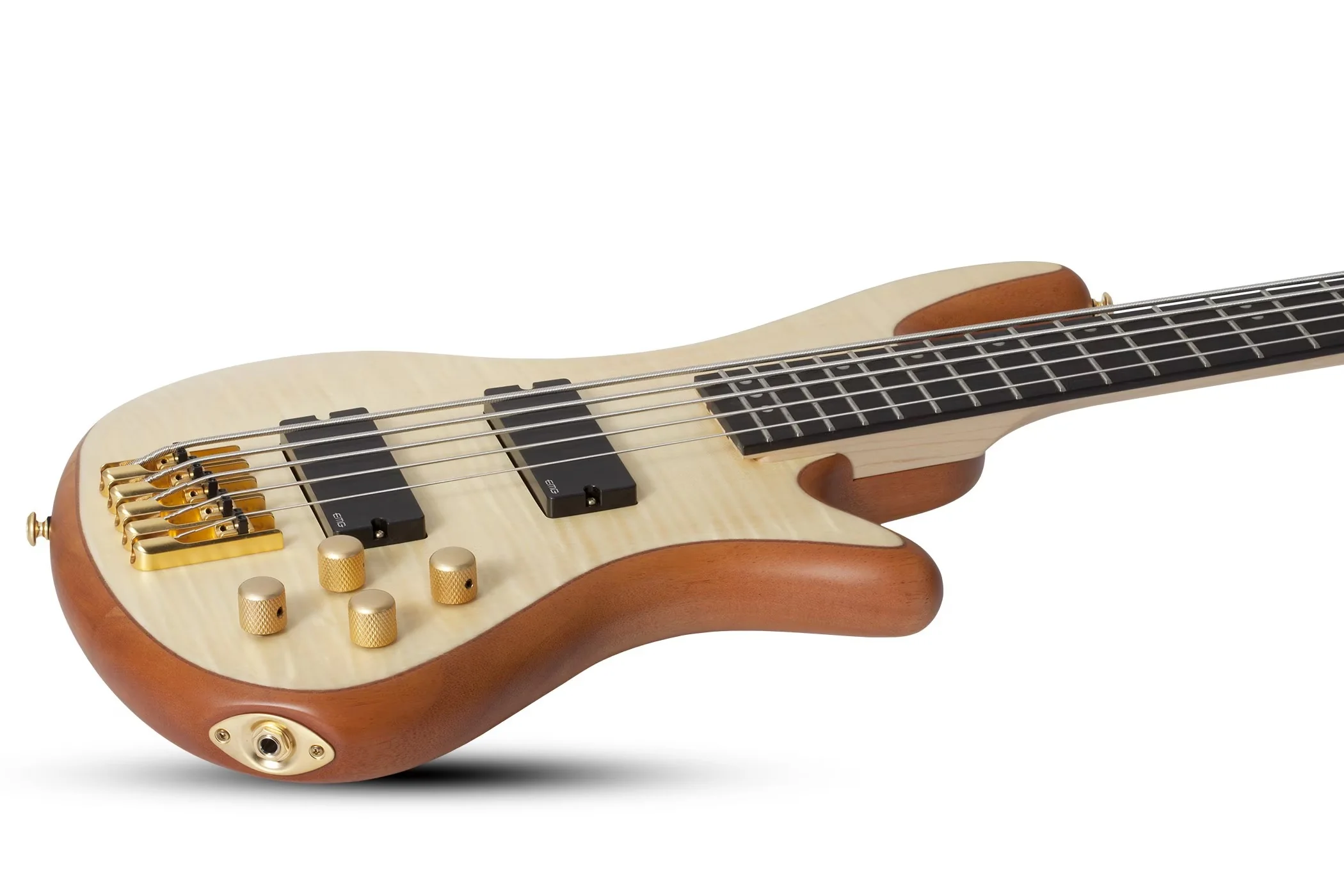 Schecter Stiletto Custom-5 Electric Bass Guitar - Natural Satin - Image 6