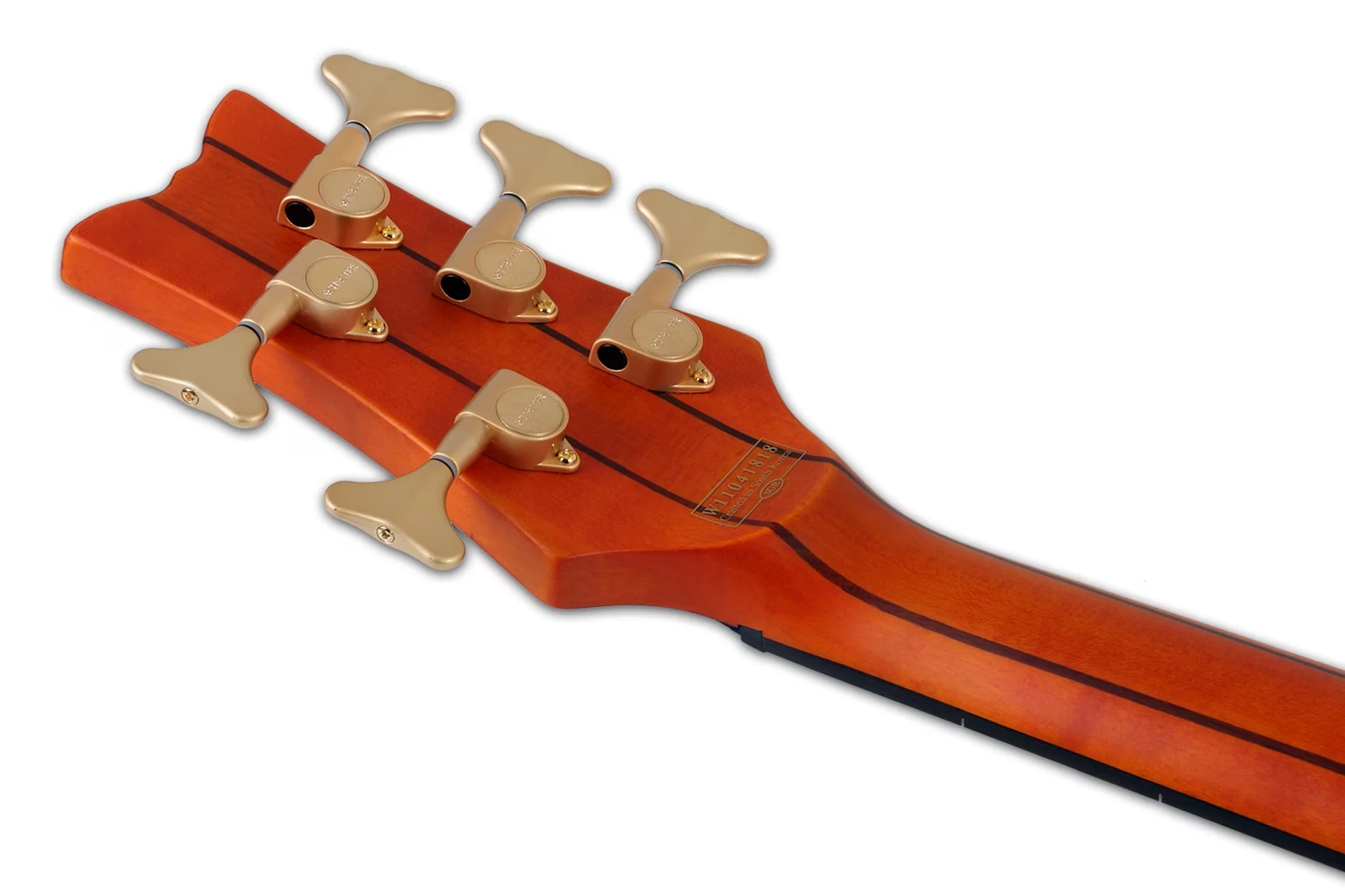 Schecter Stiletto Studio-5 Left-Handed Electric Bass Guitar - Honey Satin - Image 8