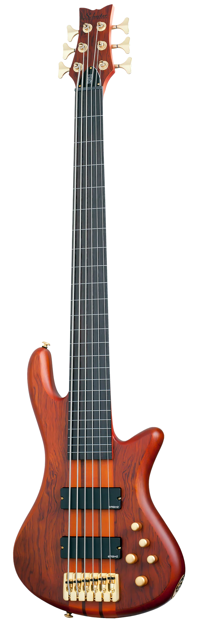 Schecter Stiletto Studio-6 FL Electric Bass Guitar - Honey Satin - Image 2