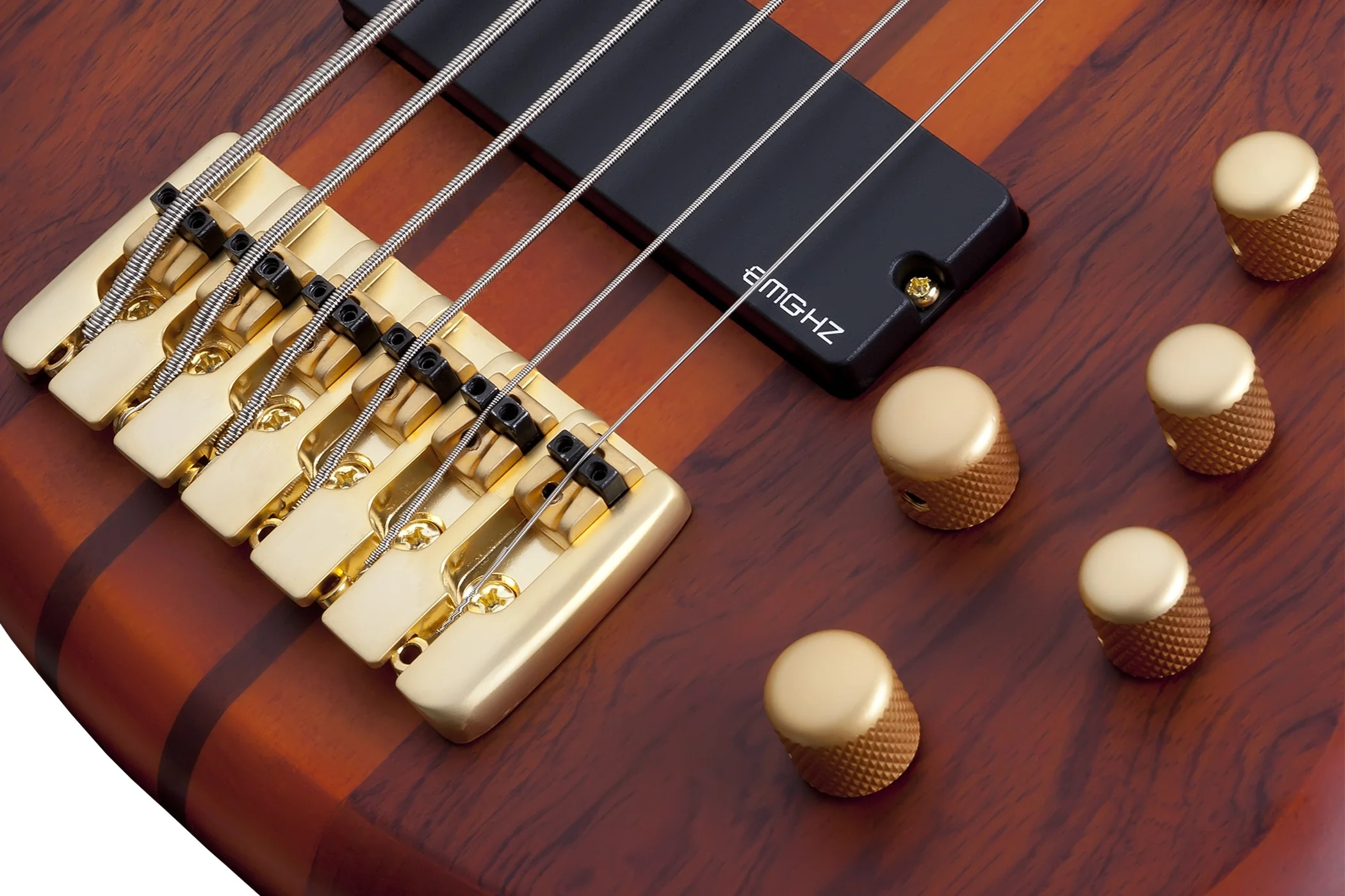 Schecter Stiletto Studio-6 FL Electric Bass Guitar - Honey Satin - Image 3