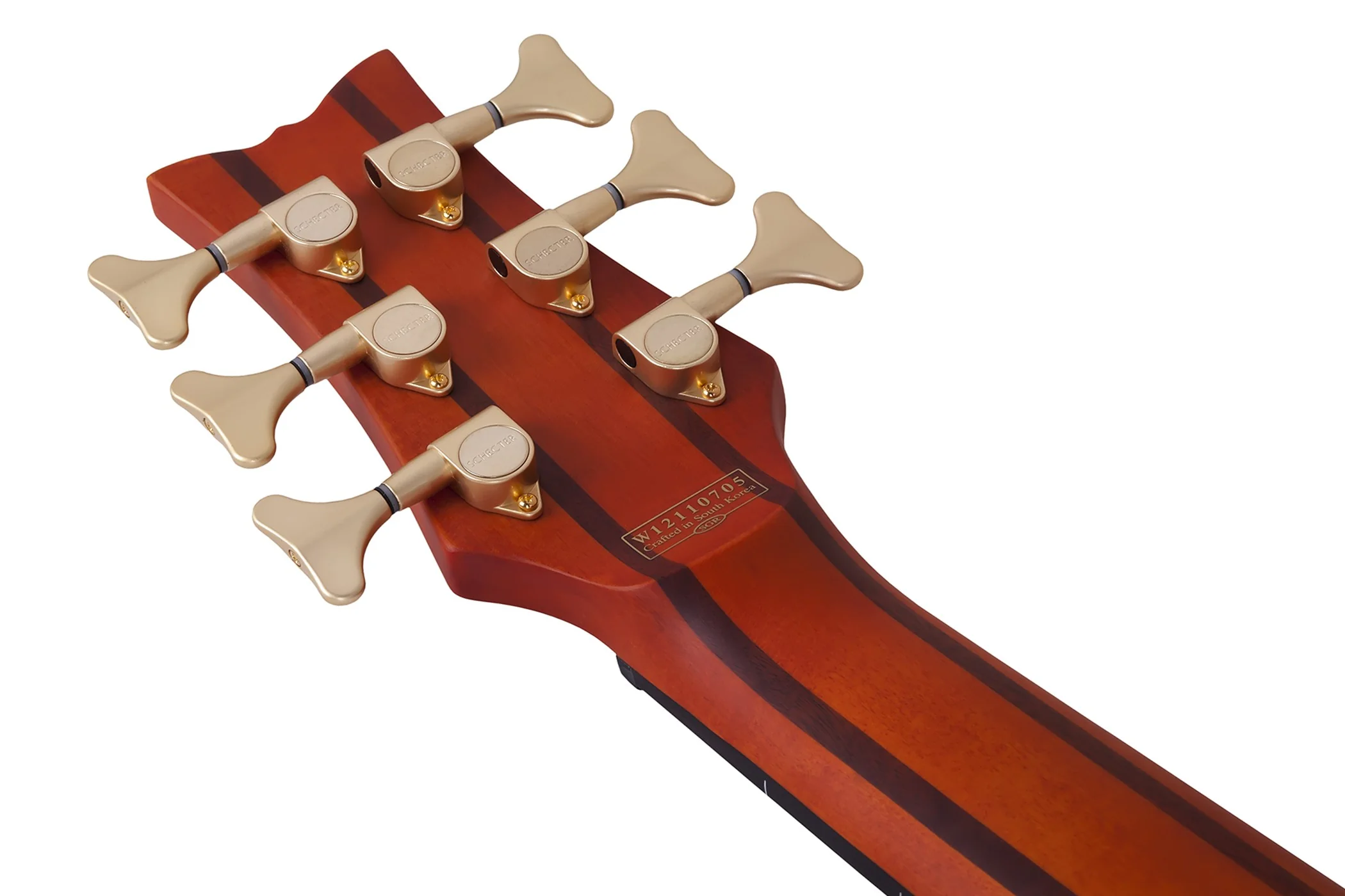 Schecter Stiletto Studio-6 FL Electric Bass Guitar - Honey Satin - Image 9
