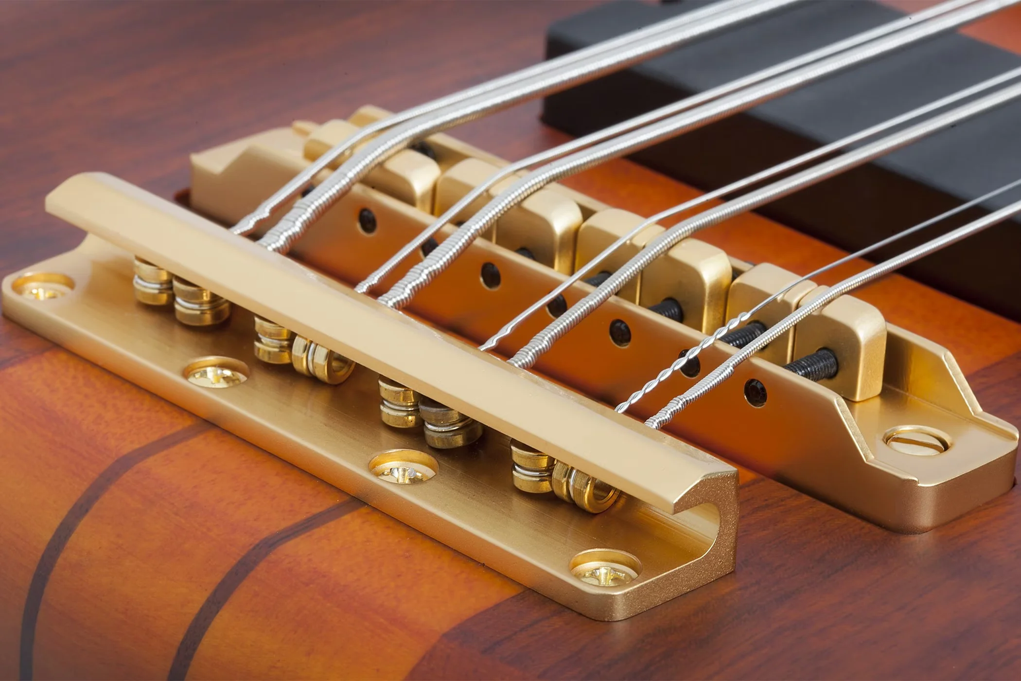 Schecter Stiletto Studio-8 Electric Bass Guitar - Honey Satin - Image 4
