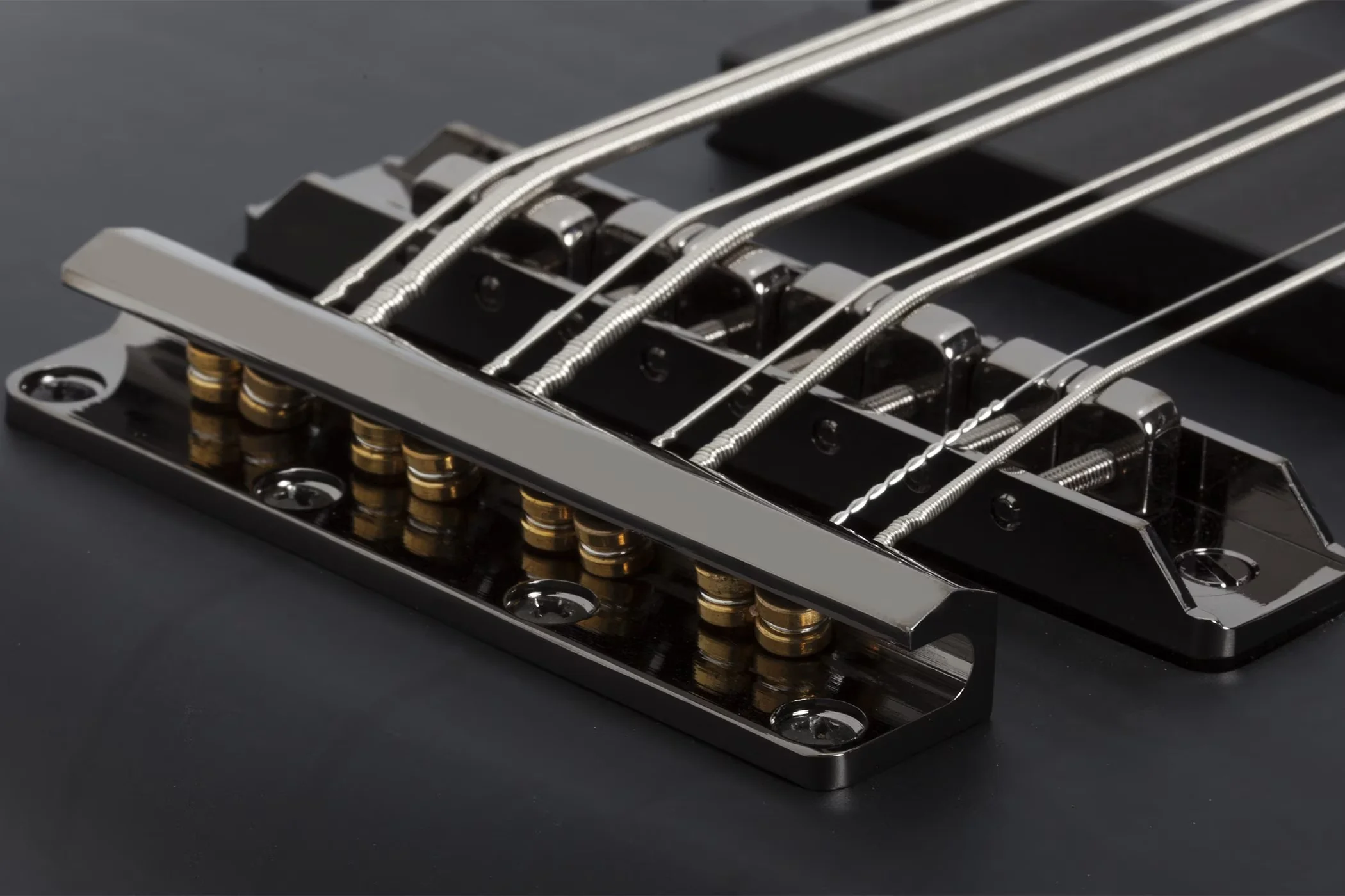 Schecter Stiletto Studio-8 Electric Bass Guitar - See-Thru Black Satin - Image 3