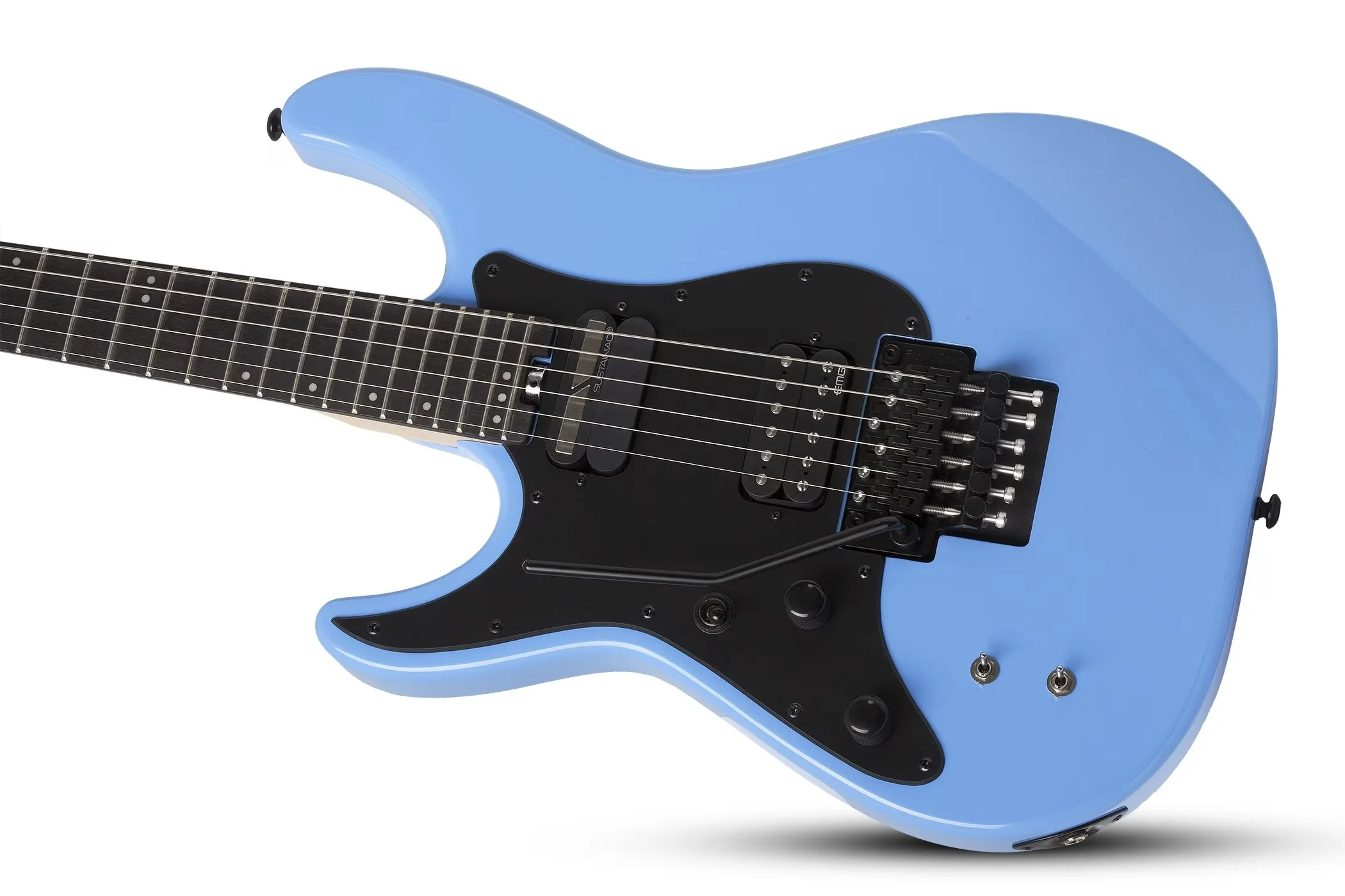 Schecter Sun Valley SS-FR S Left-Handed Electric Guitar - Riviera Blue - Image 4