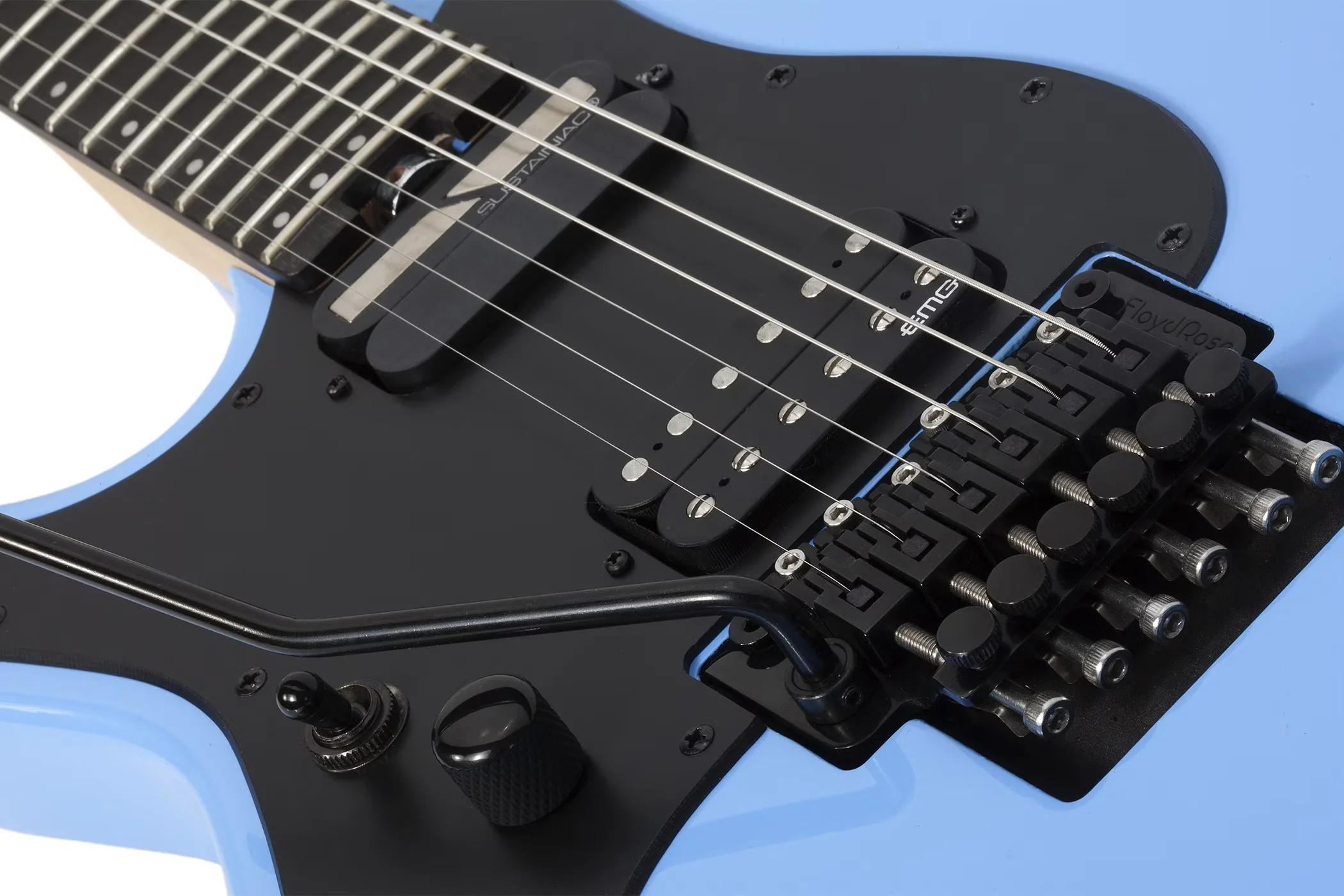 Schecter Sun Valley SS-FR S Left-Handed Electric Guitar - Riviera Blue - Image 6