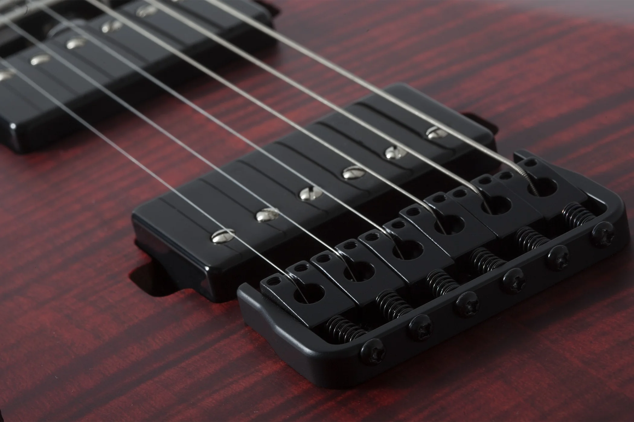 Schecter Sunset-6 Extreme Left-Handed Electric Guitar - Scarlet Burst - Image 3