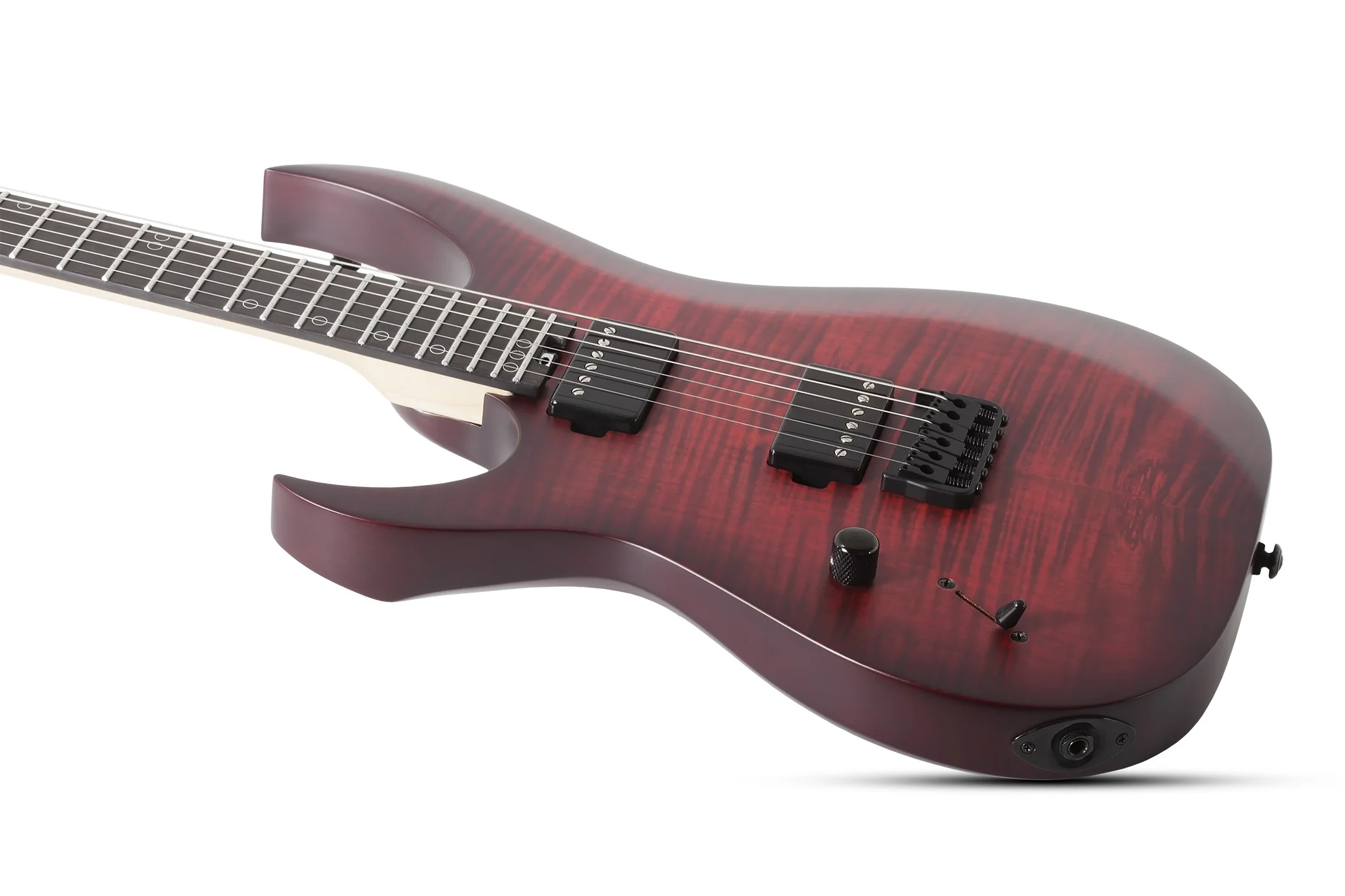 Schecter Sunset-6 Extreme Left-Handed Electric Guitar - Scarlet Burst - Image 5