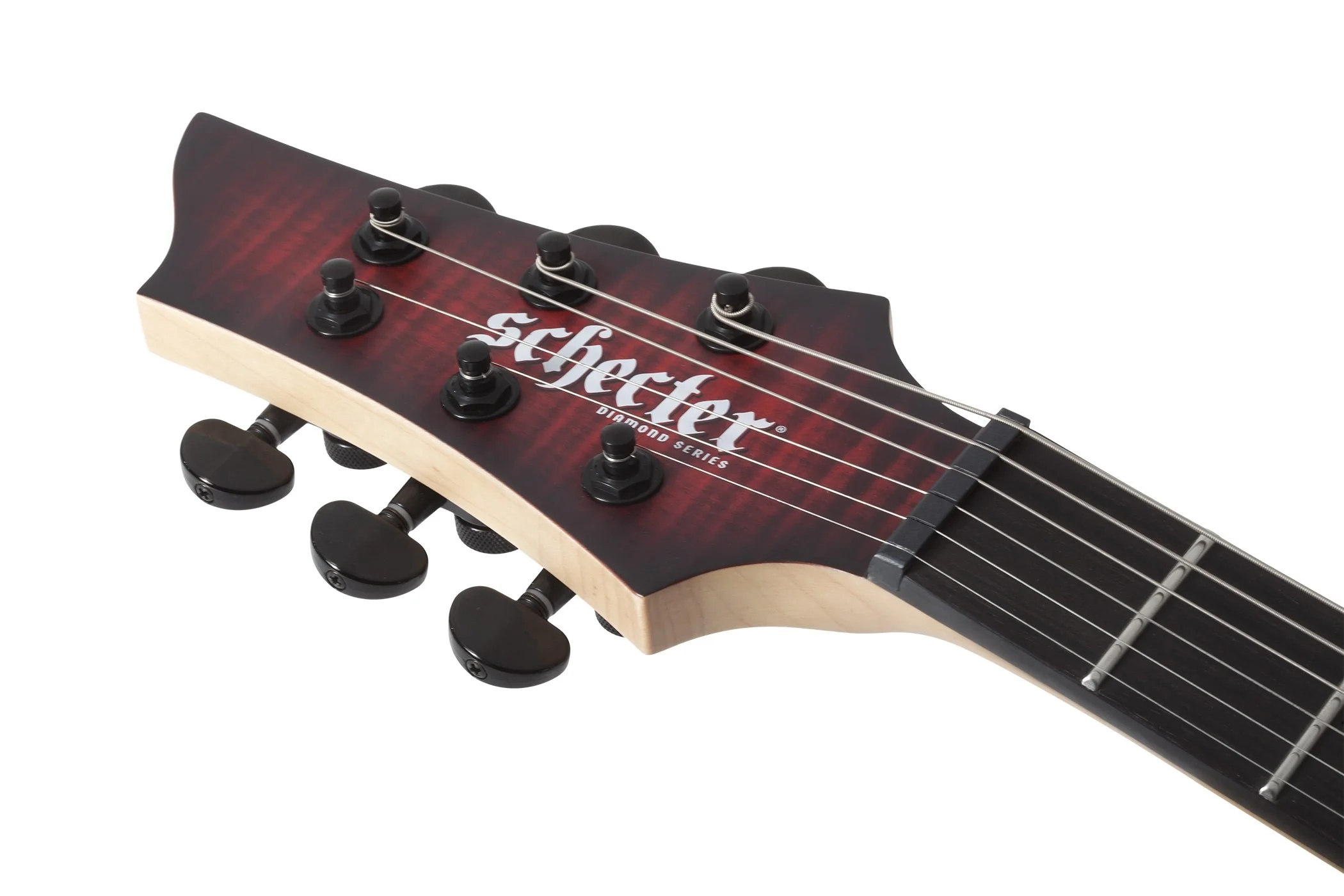 Schecter Sunset-6 Extreme Left-Handed Electric Guitar - Scarlet Burst - Image 7